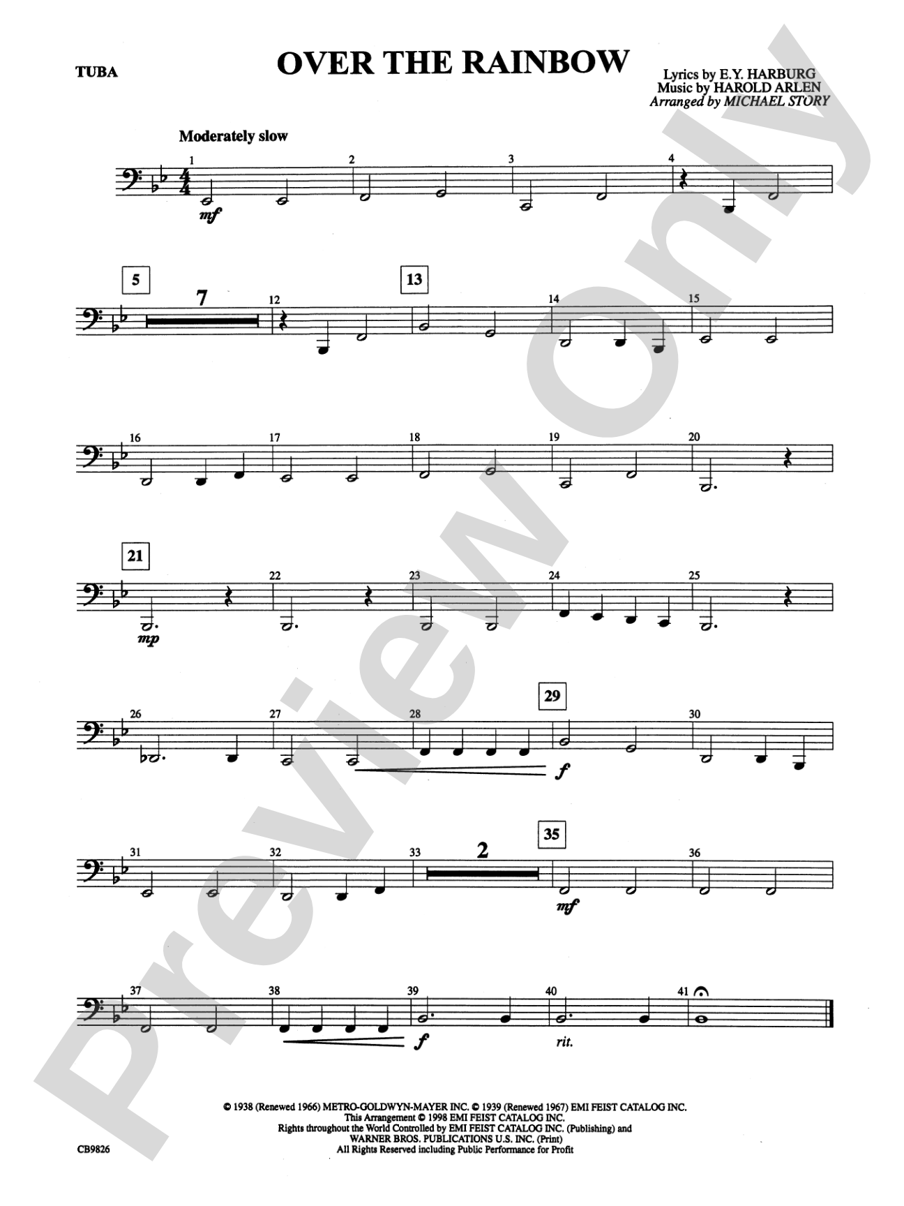 Over the Rainbow: Tuba