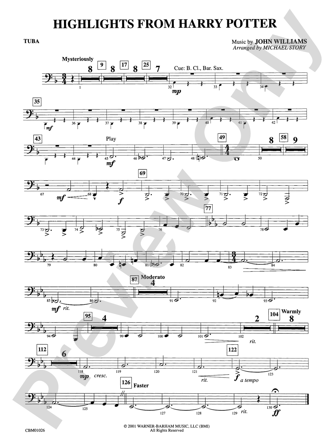 Harry Potter, Highlights from: Tuba