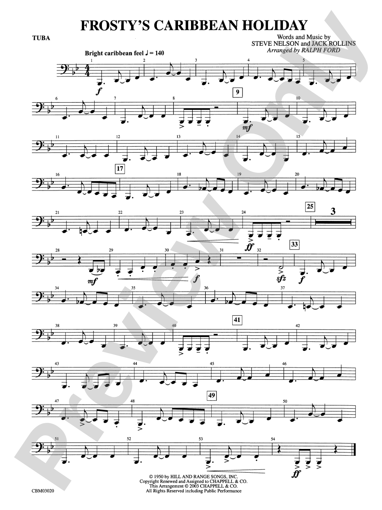 Frosty's Caribbean Holiday: Tuba