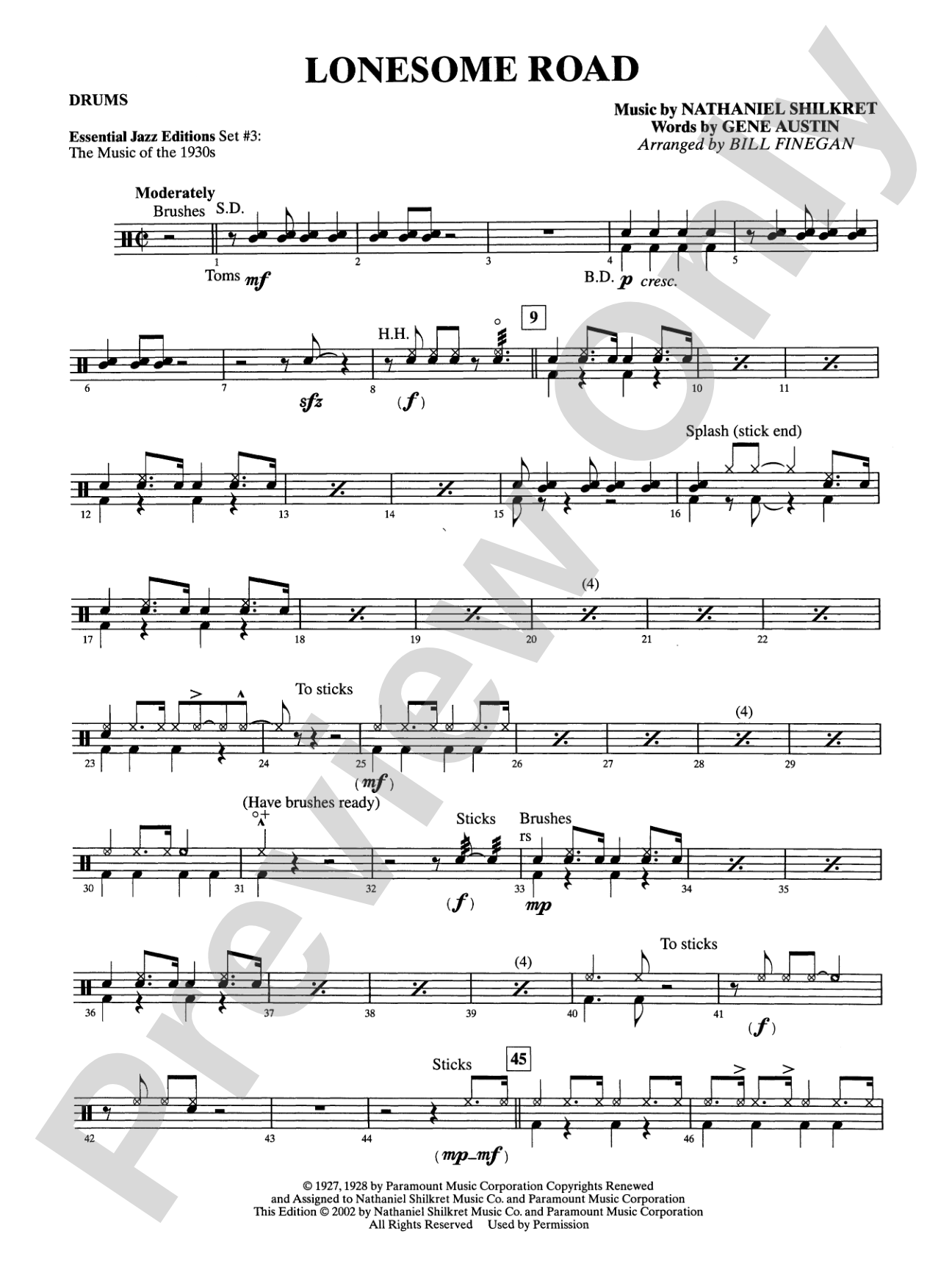 Lonesome Road: Drums