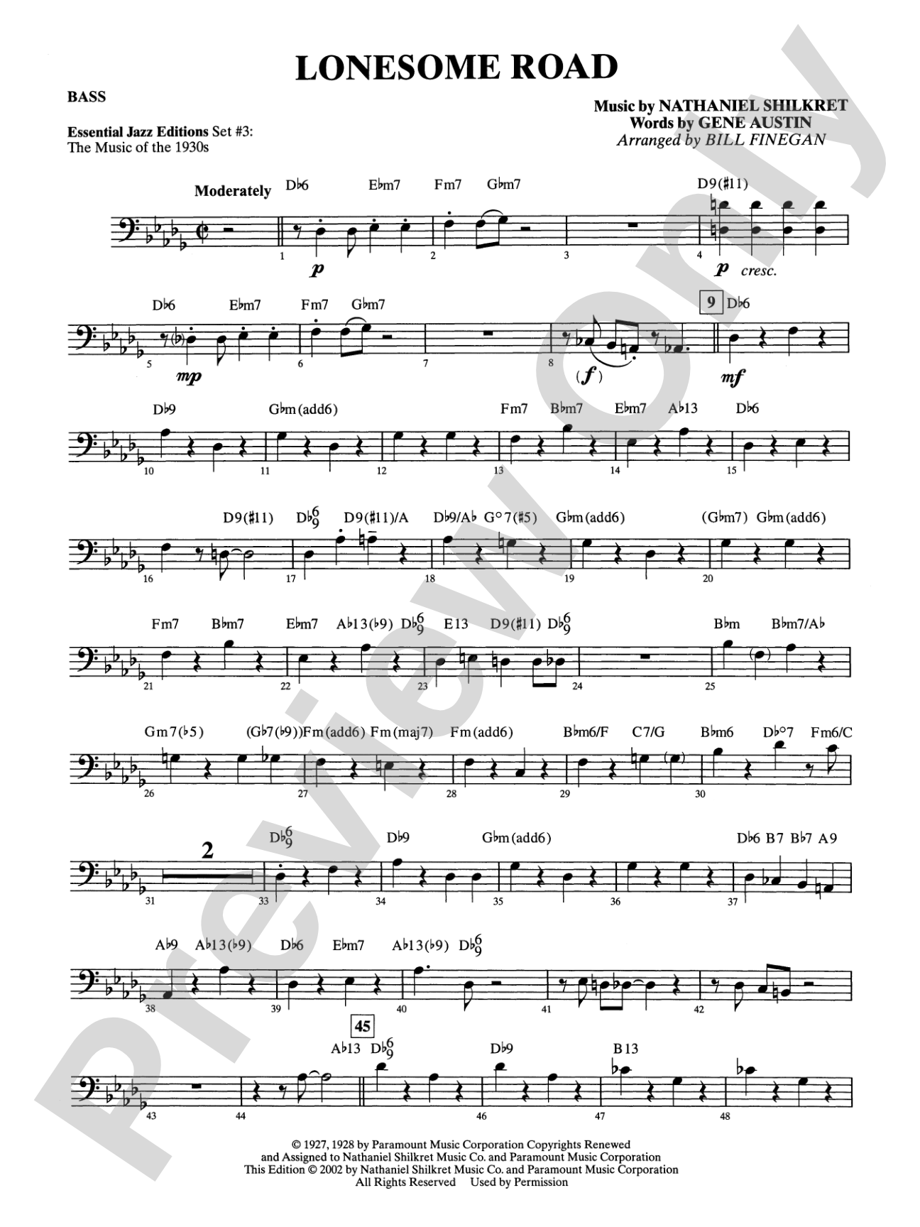 Lonesome Road: String Bass