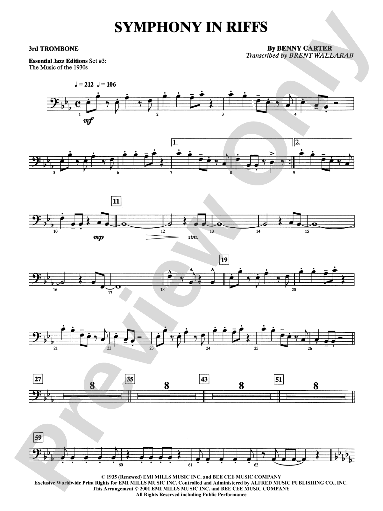 Symphony in Riffs: 3rd Trombone