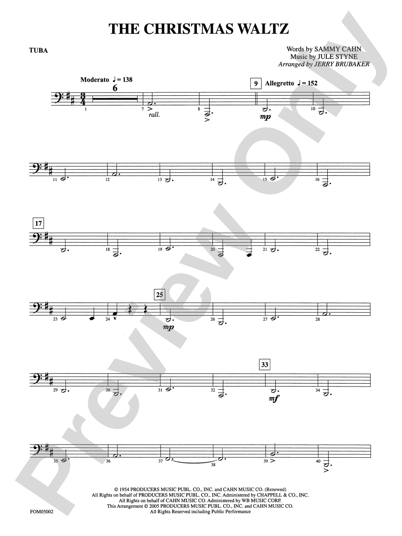 The Christmas Waltz: Tuba