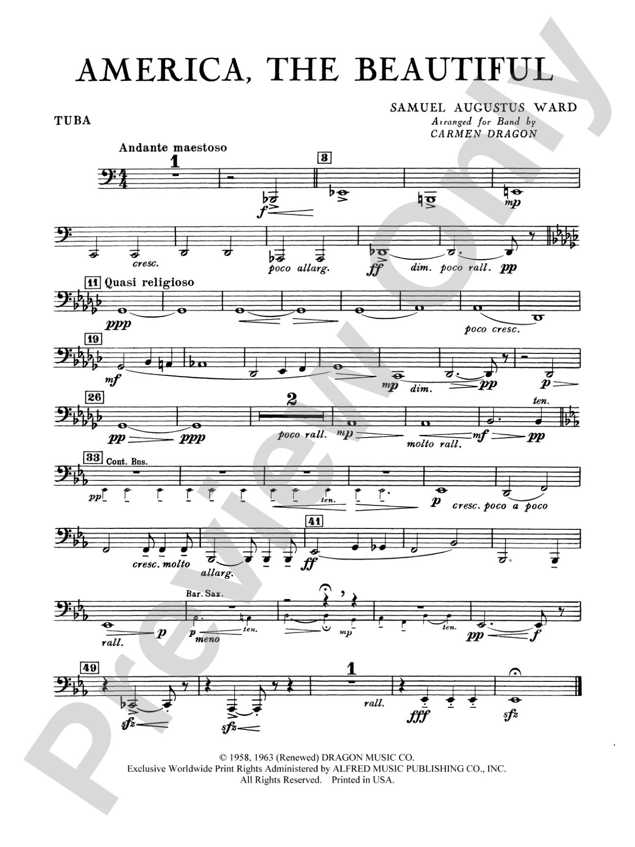 America the Beautiful: Tuba