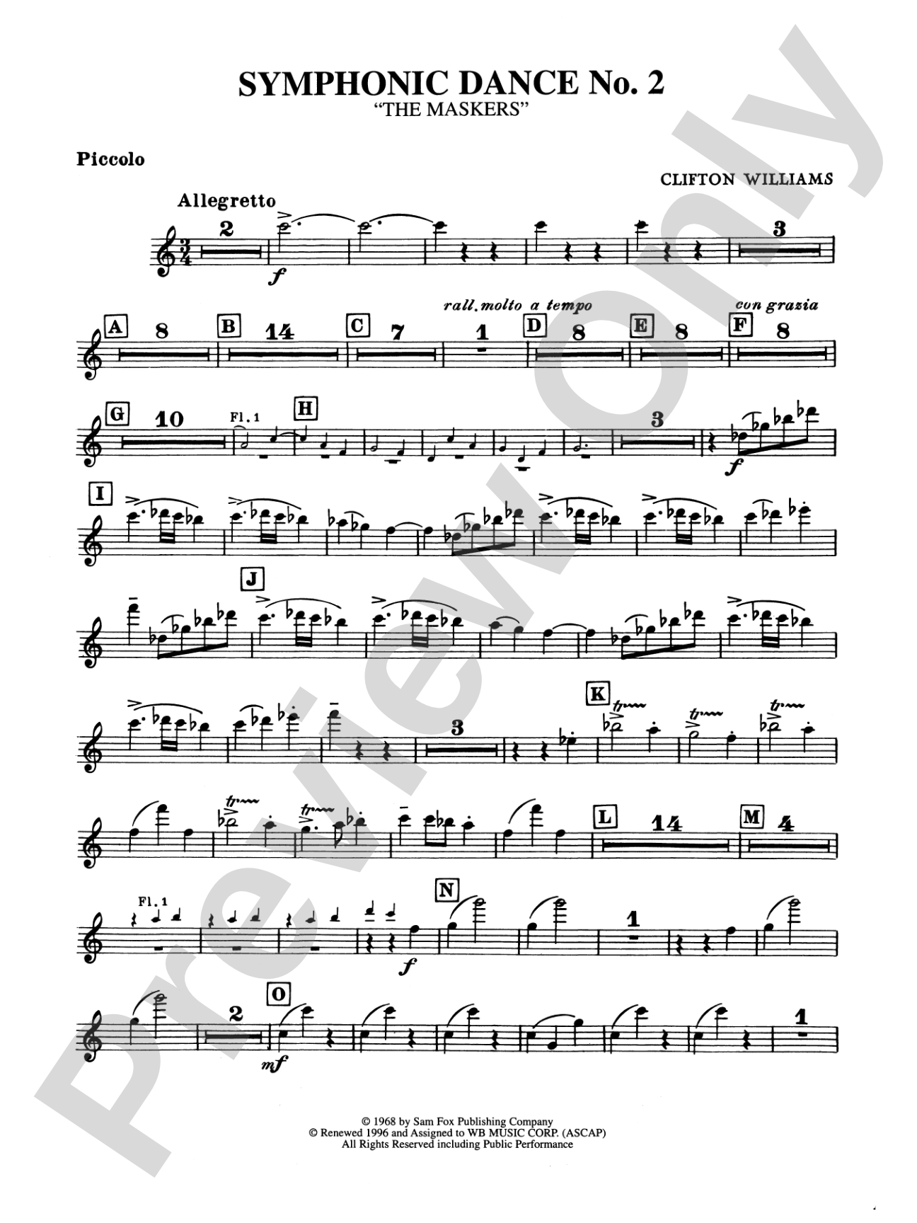 Symphonic Dance No. 2: Piccolo