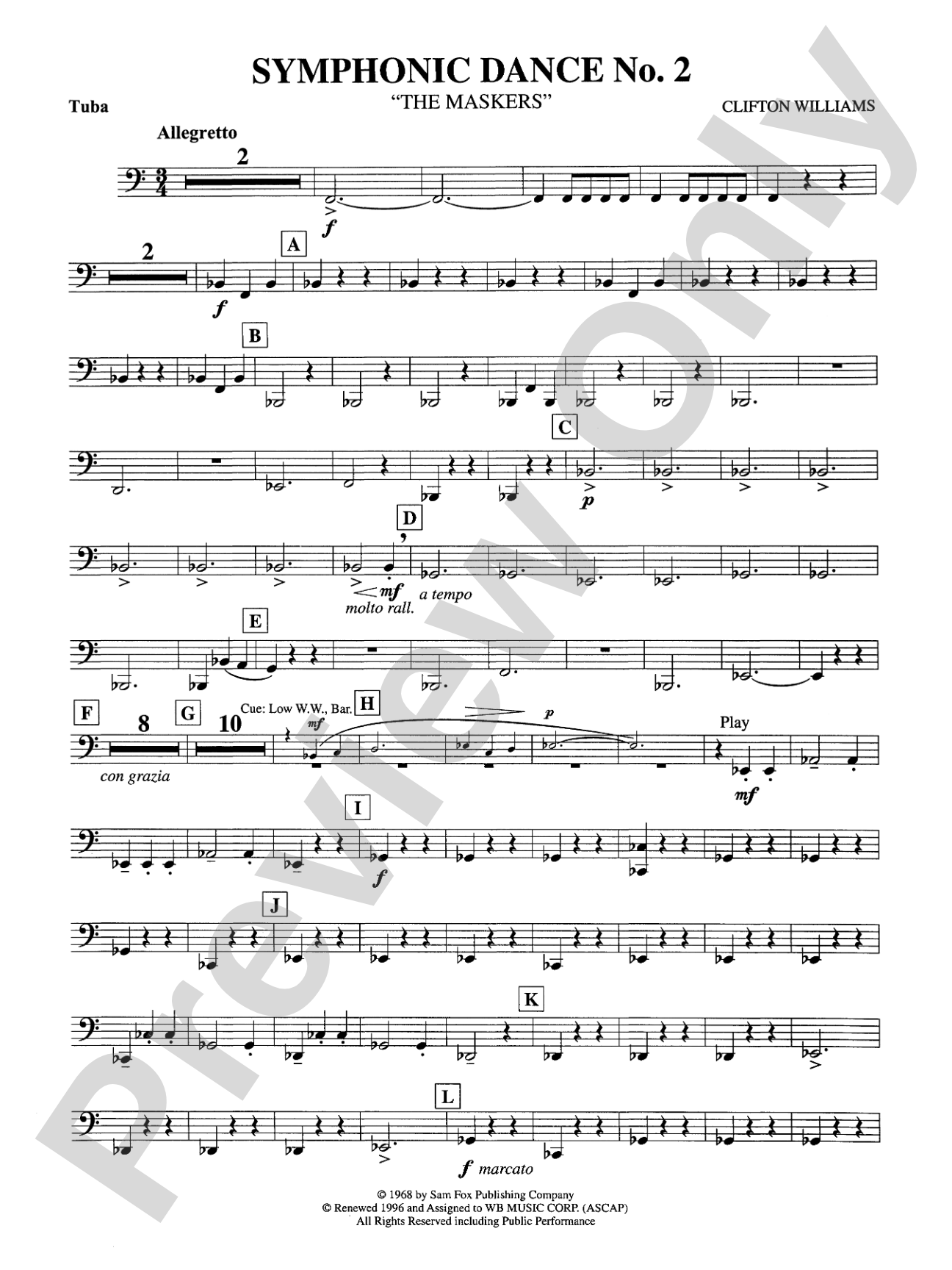 Symphonic Dance No. 2: Tuba