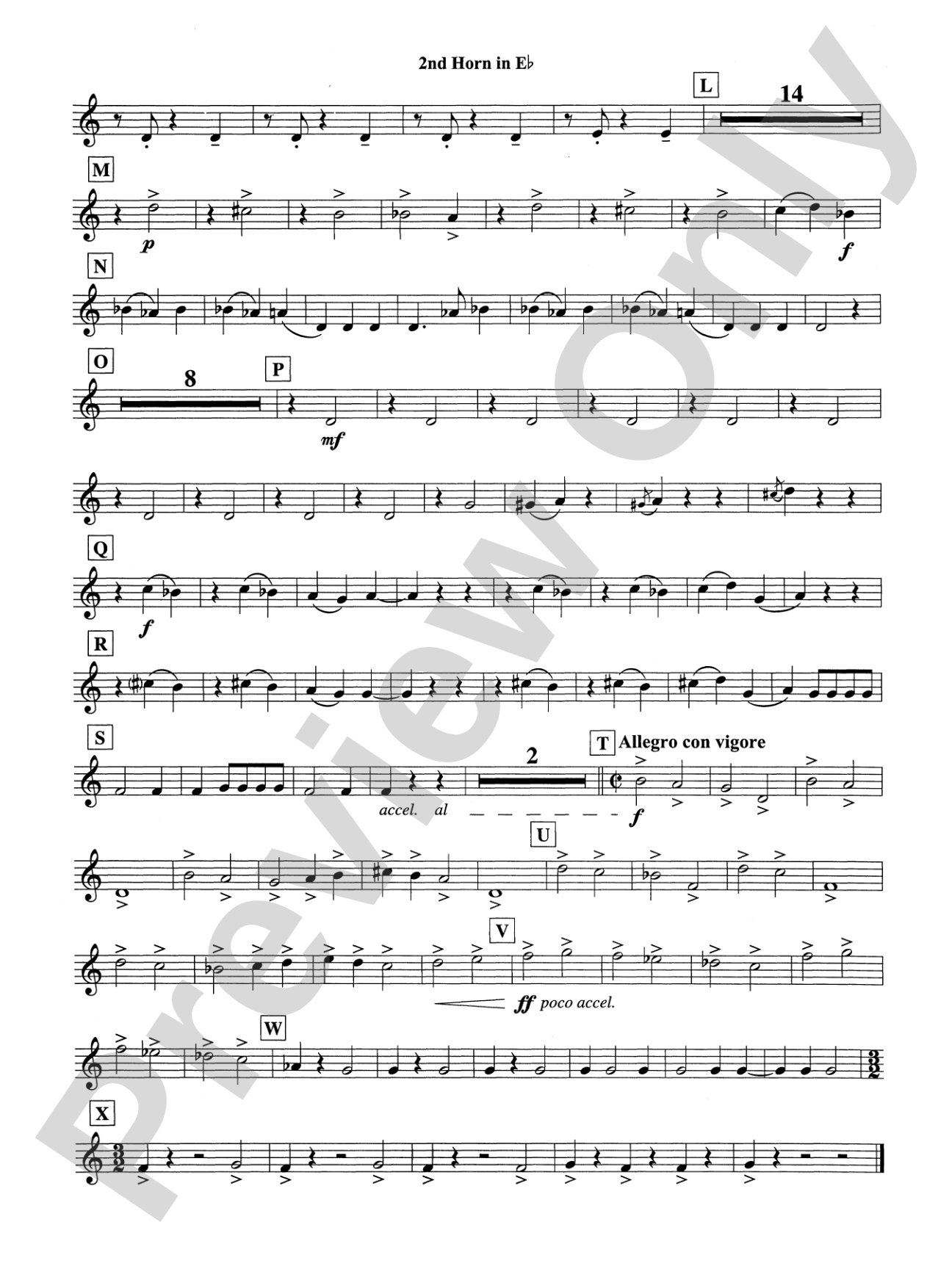 Symphonic Dance No. 2: (wp) 2nd Horn in E-flat