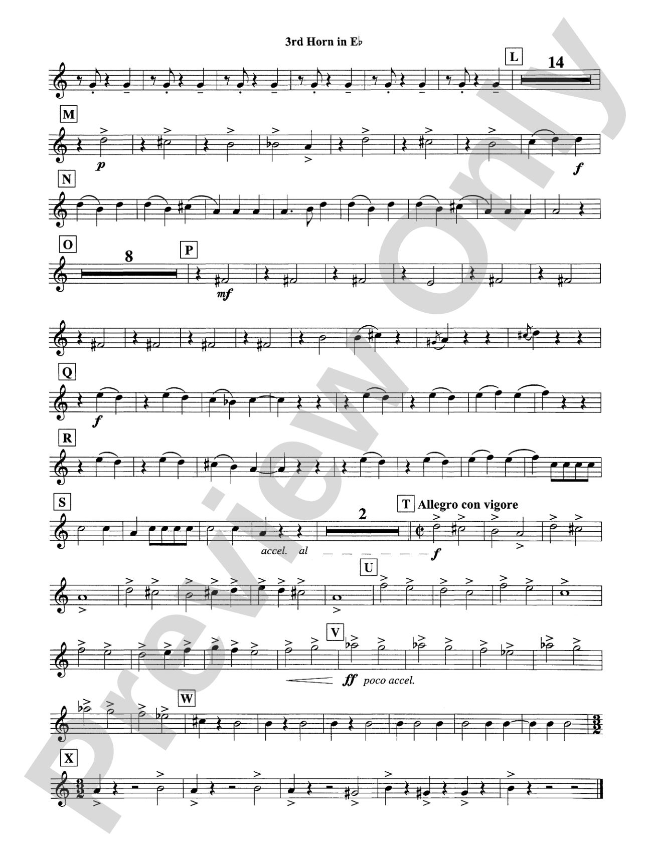 Symphonic Dance No. 2: (wp) 3rd Horn in E-flat