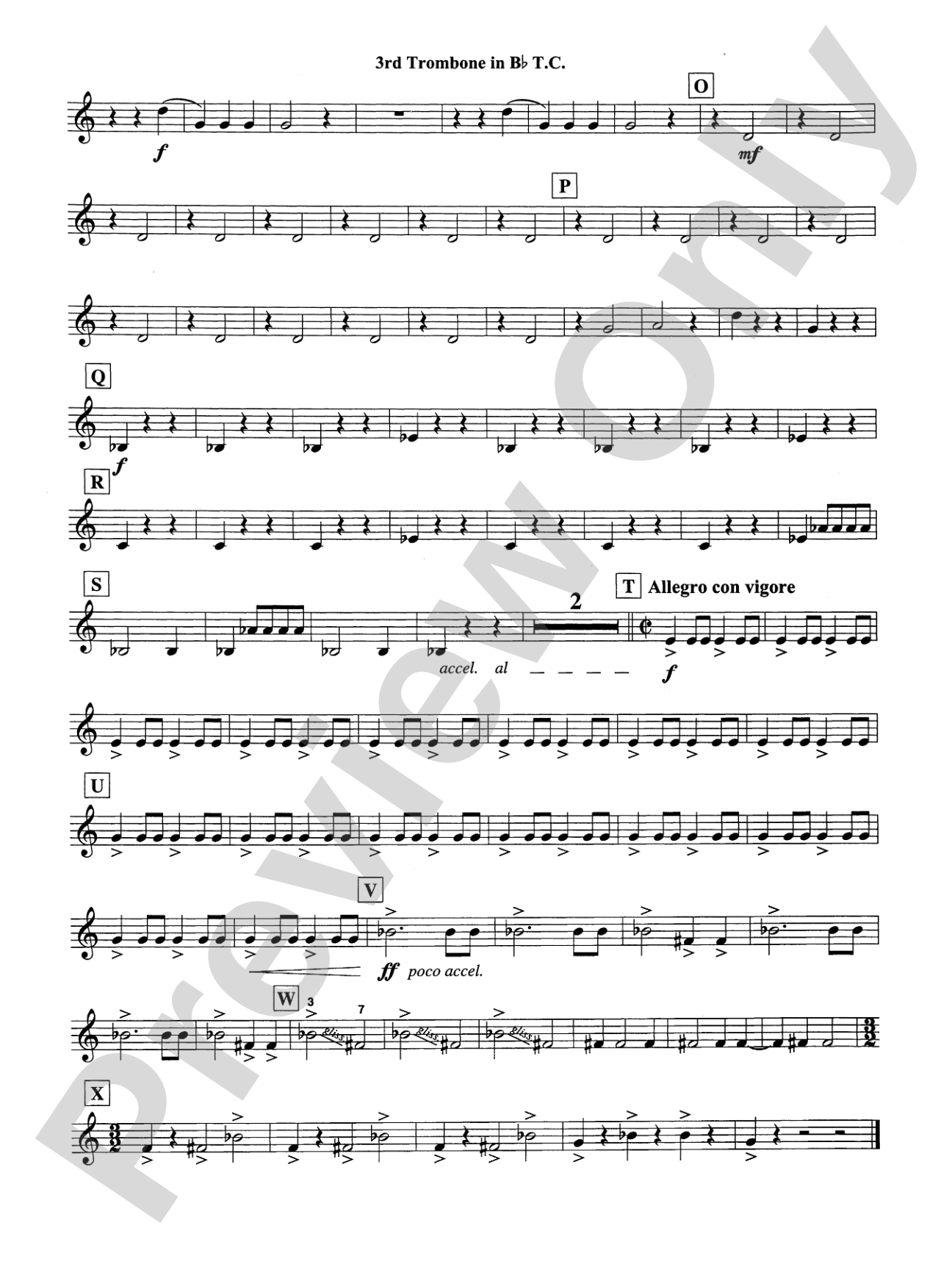 Symphonic Dance No. 2: (wp) 3rd B-flat Trombone T.C.