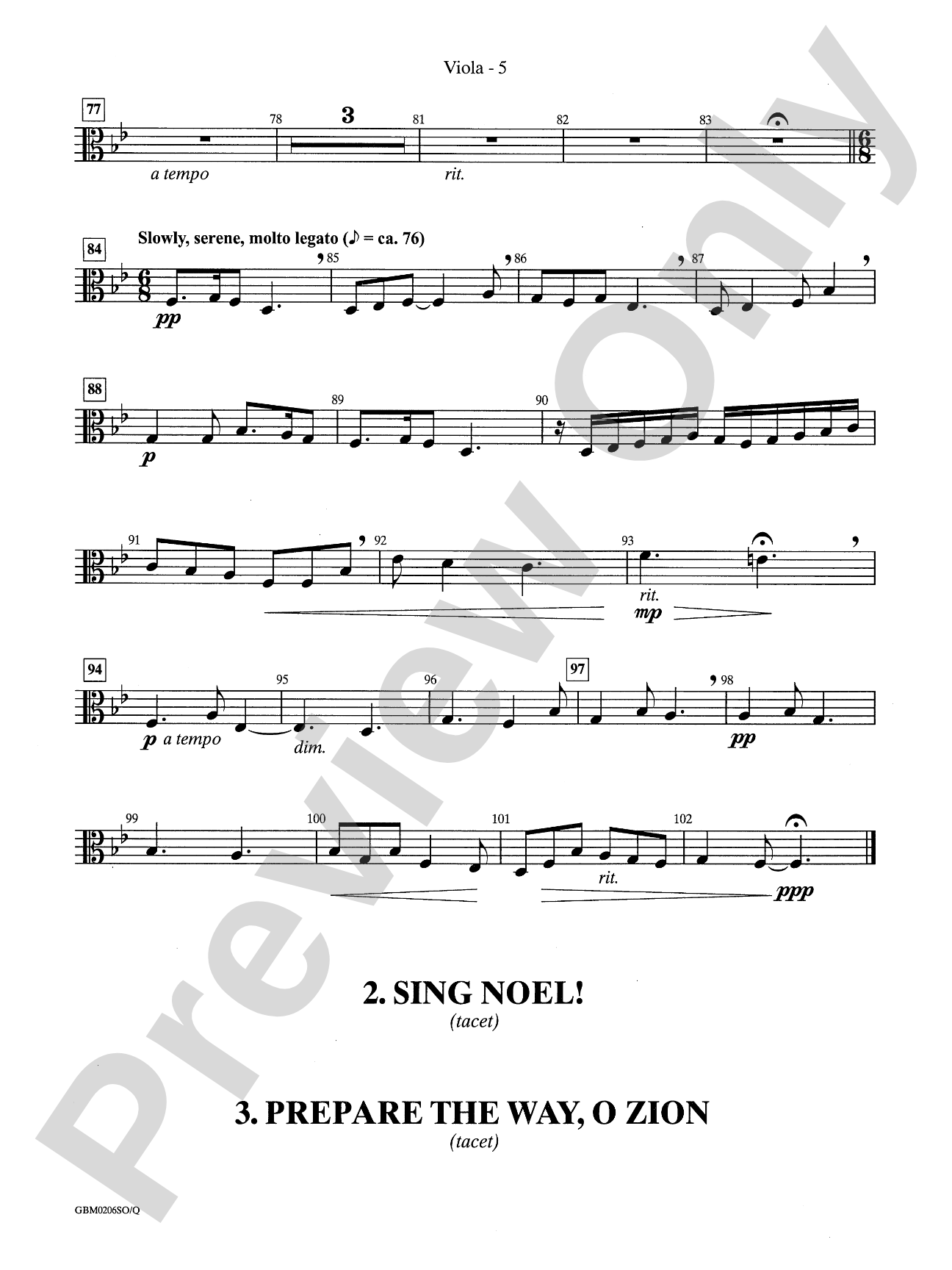 Sing Noel! (A Carol Service): Viola