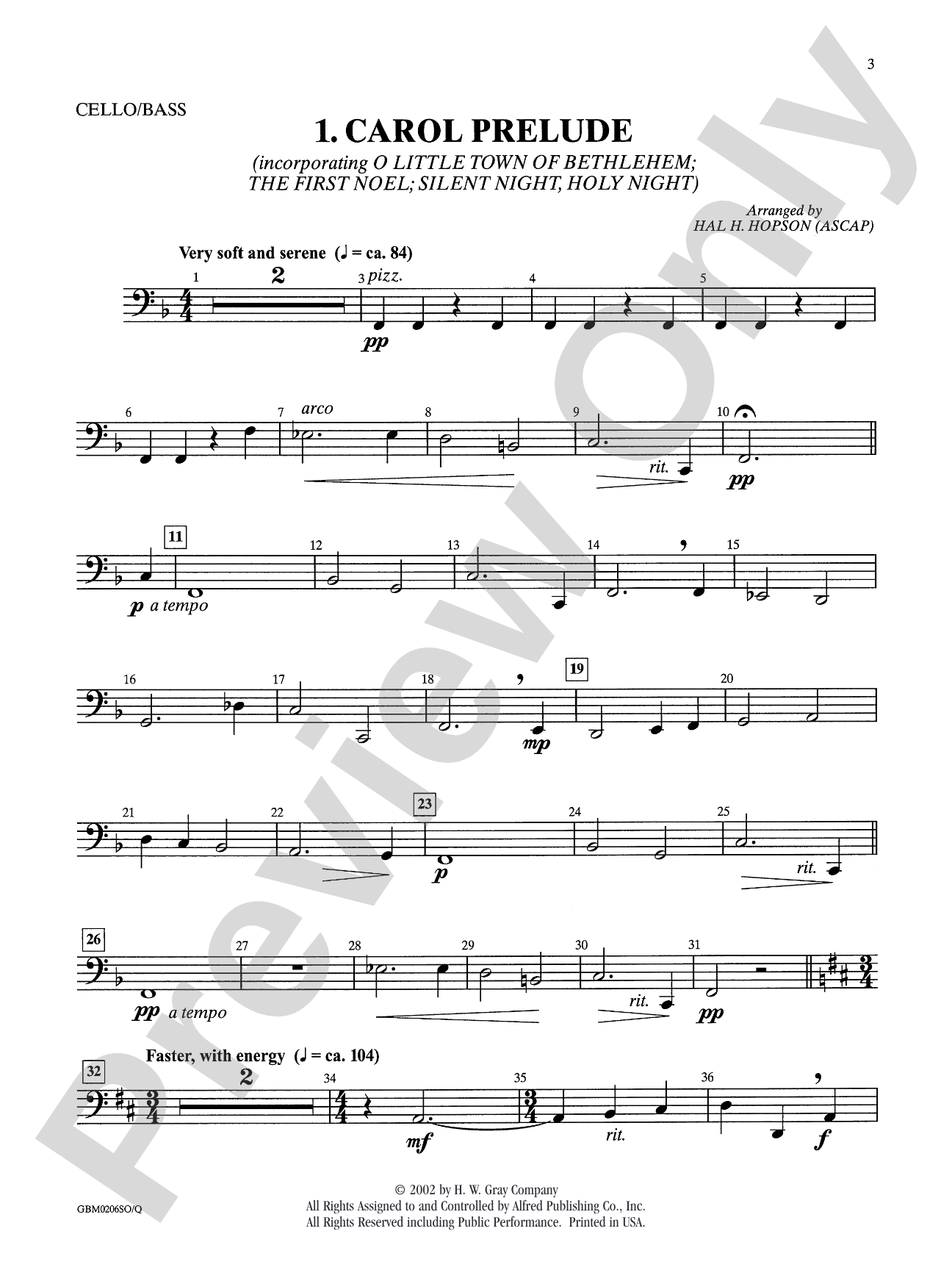 Sing Noel! (A Carol Service): Cello