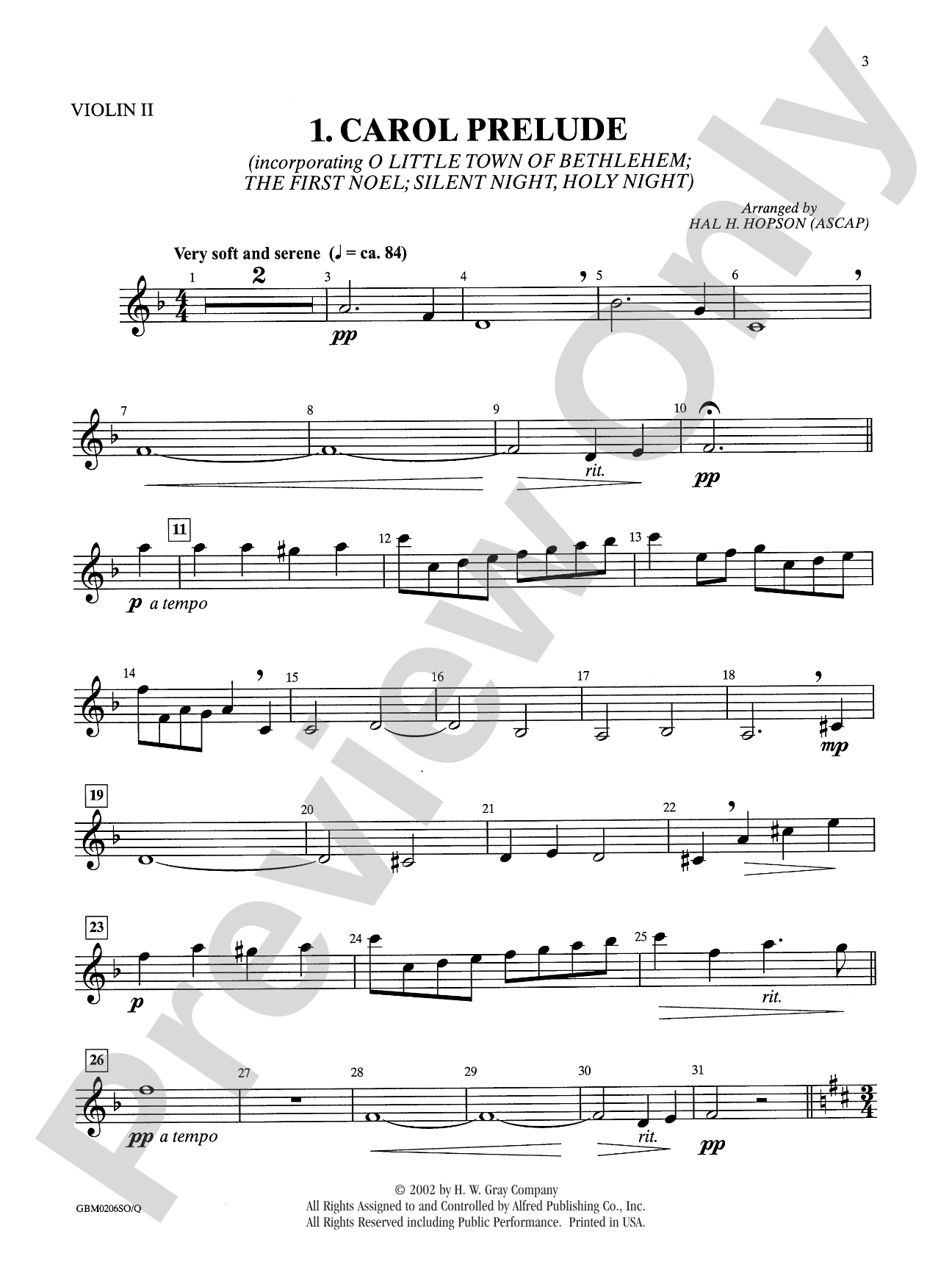 Sing Noel! (A Carol Service): 2nd Violin