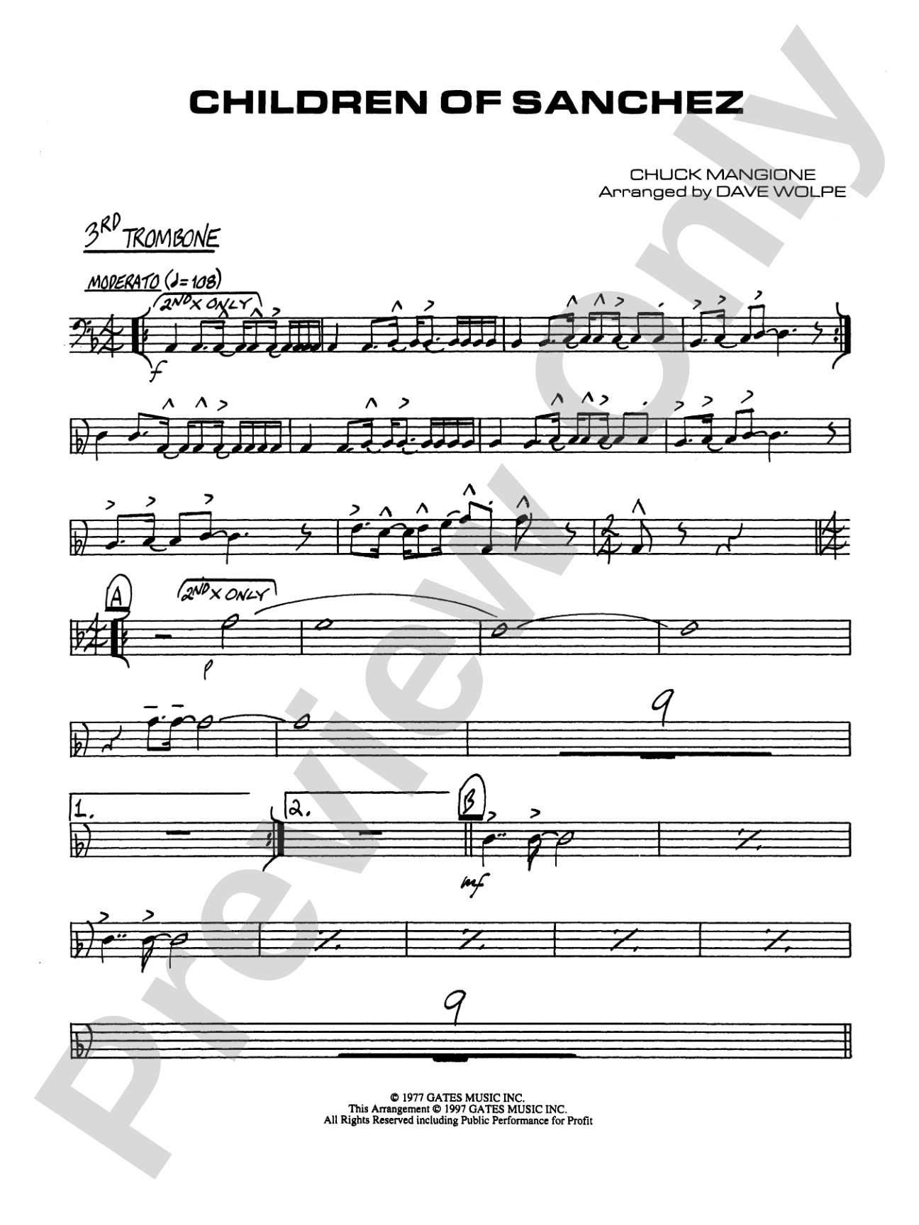Children of Sanchez: 3rd Trombone