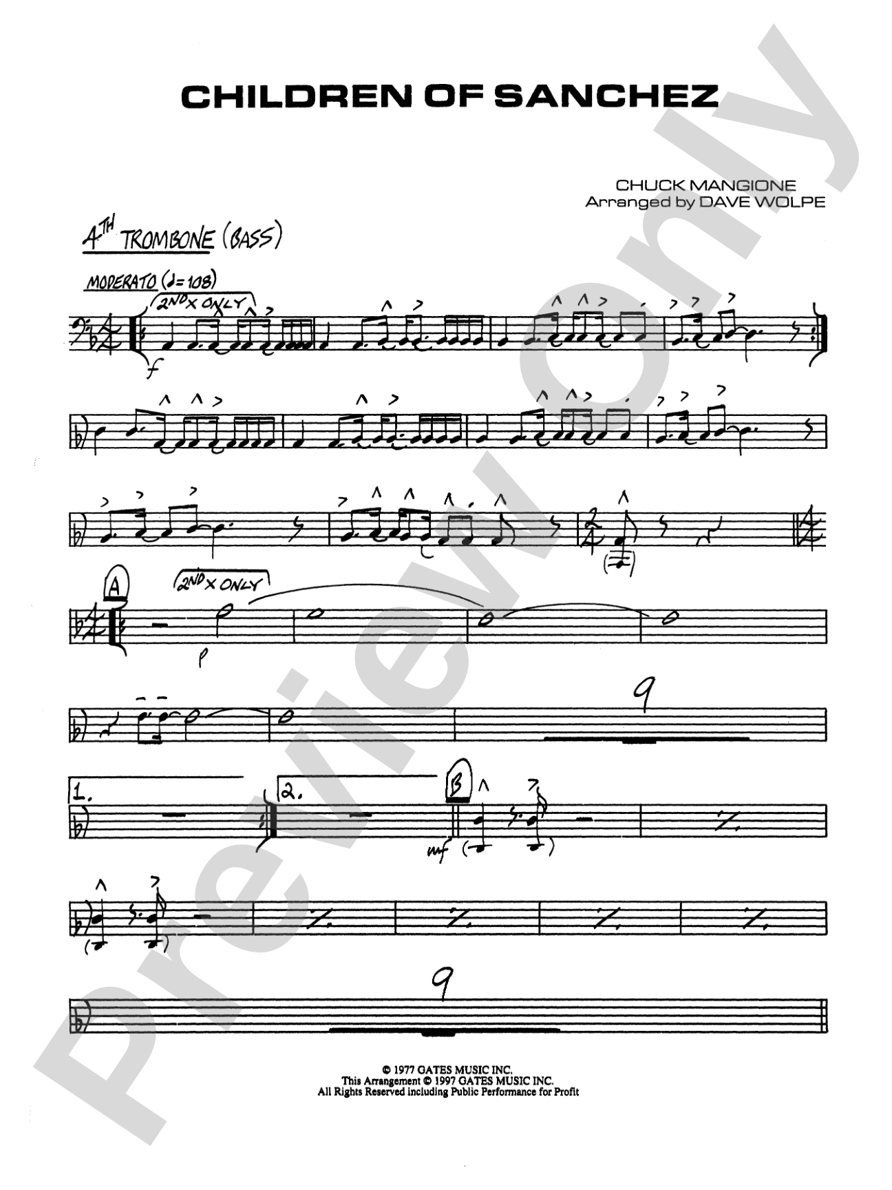 Children of Sanchez: 4th Trombone