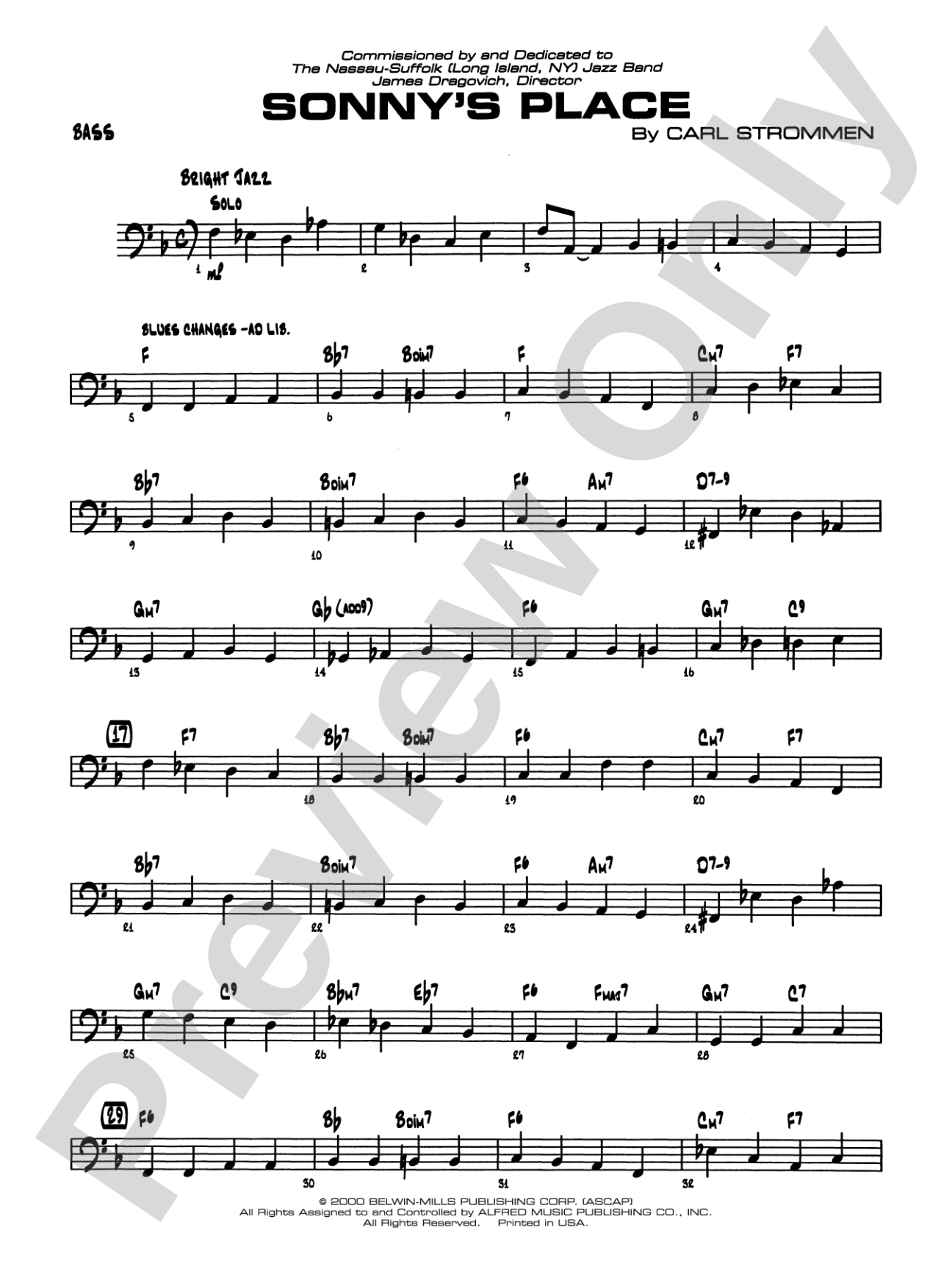 Sonny's Place: String Bass