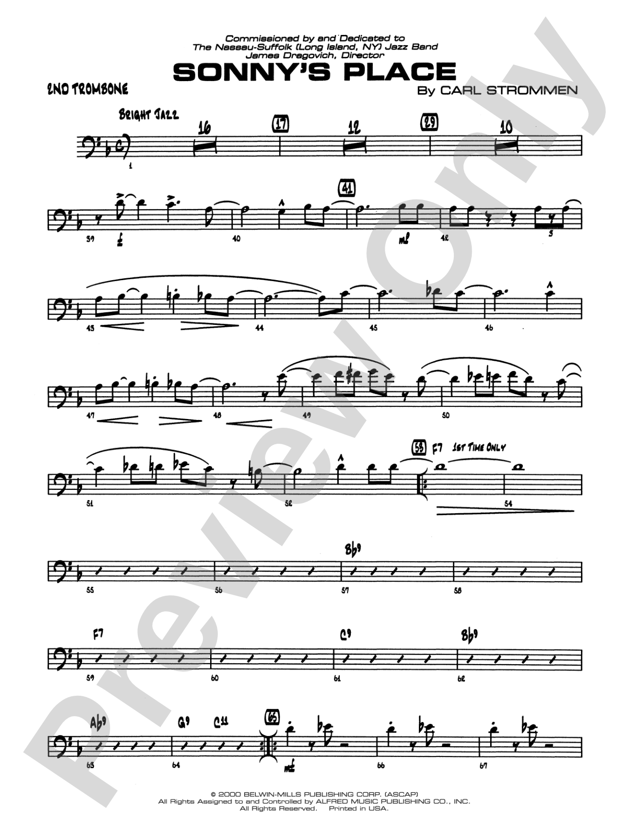 Sonny's Place: 2nd Trombone