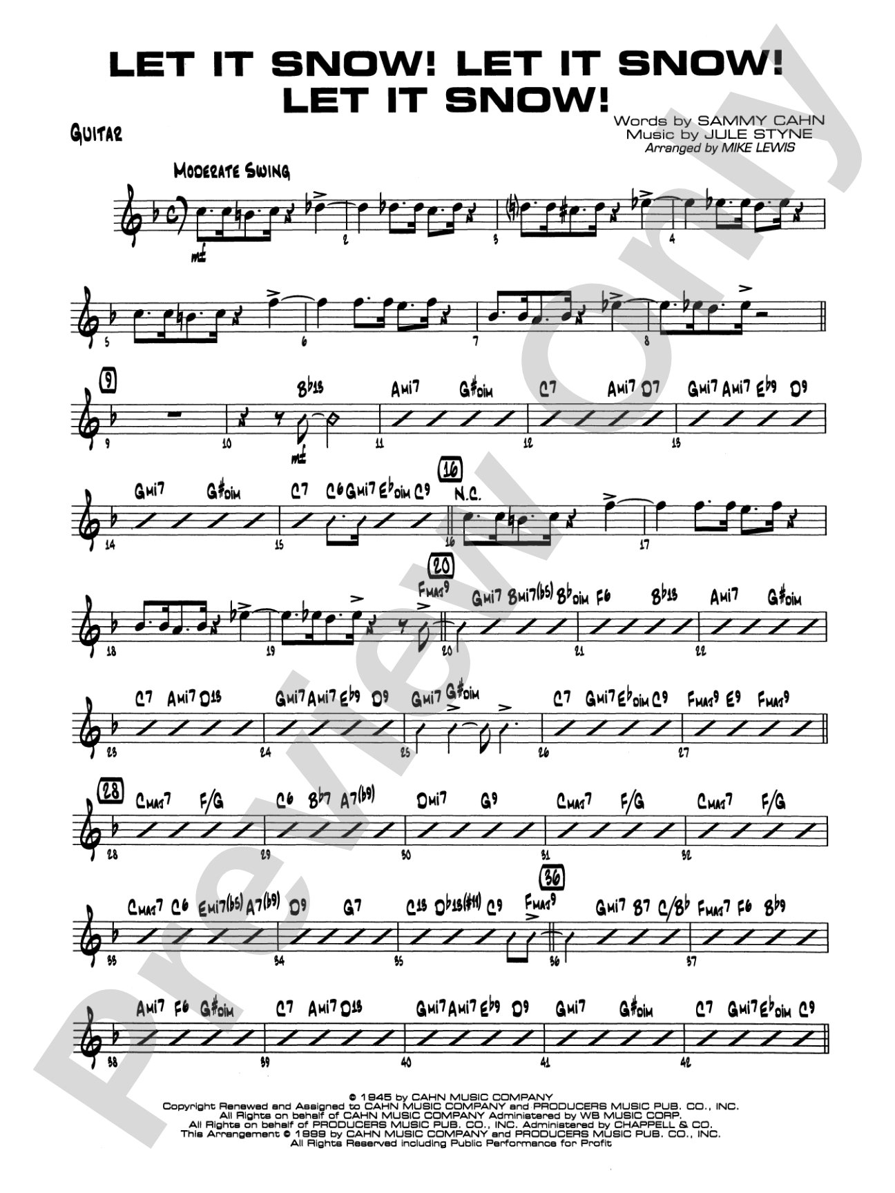 Let It Snow! Let It Snow! Let It Snow!: Guitar