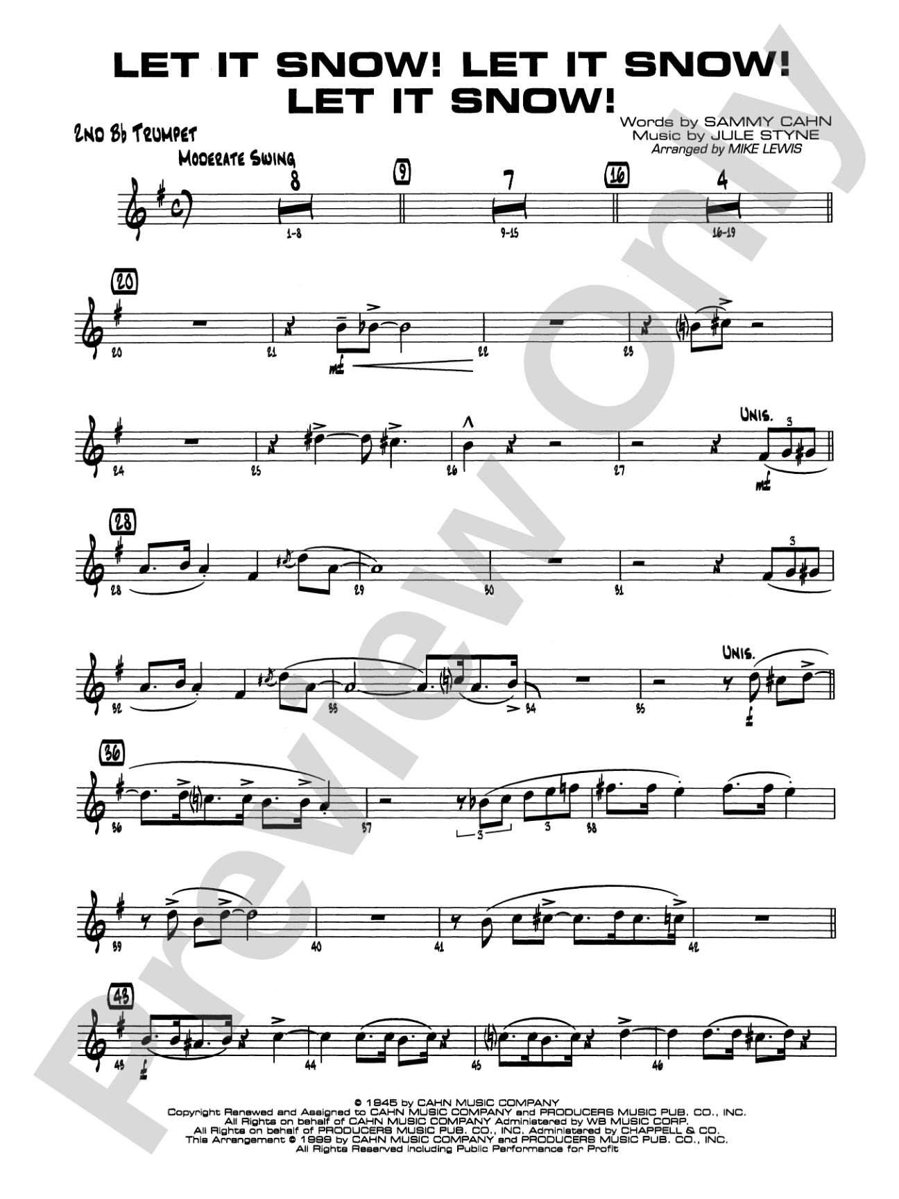 Let It Snow! Let It Snow! Let It Snow!: 2nd B-flat Trumpet