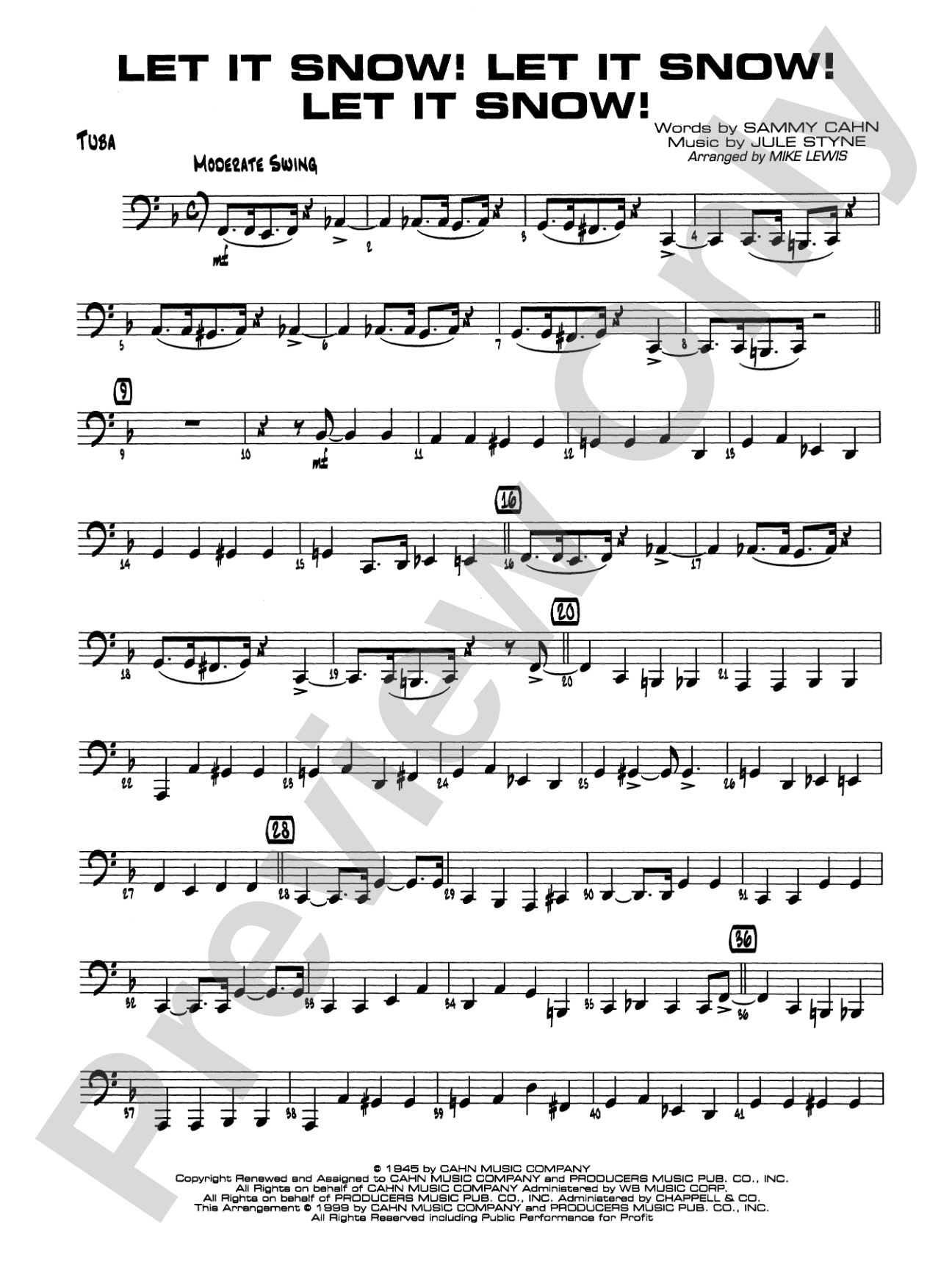 Let It Snow! Let It Snow! Let It Snow!: Tuba
