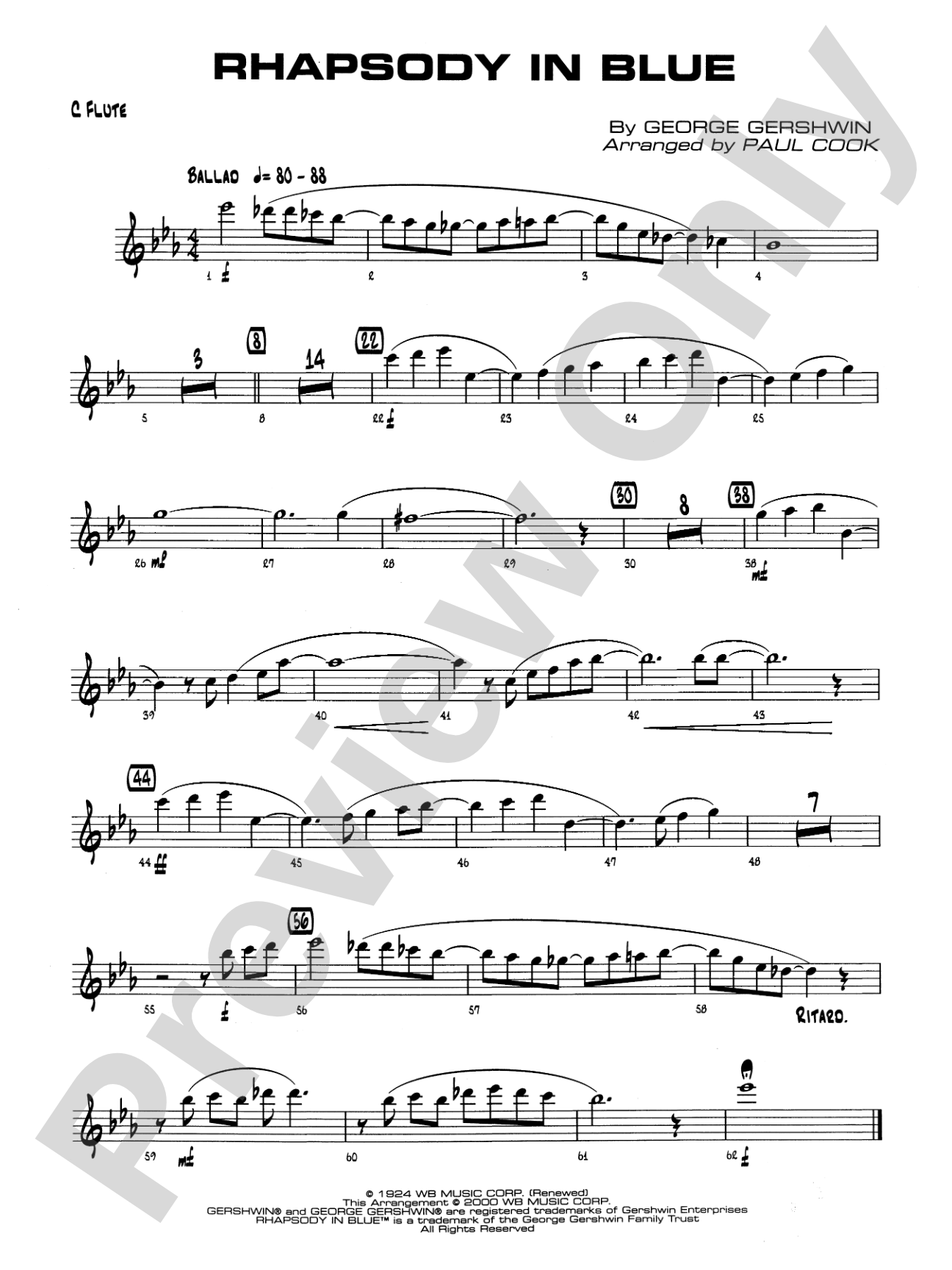 Rhapsody in Blue: Flute