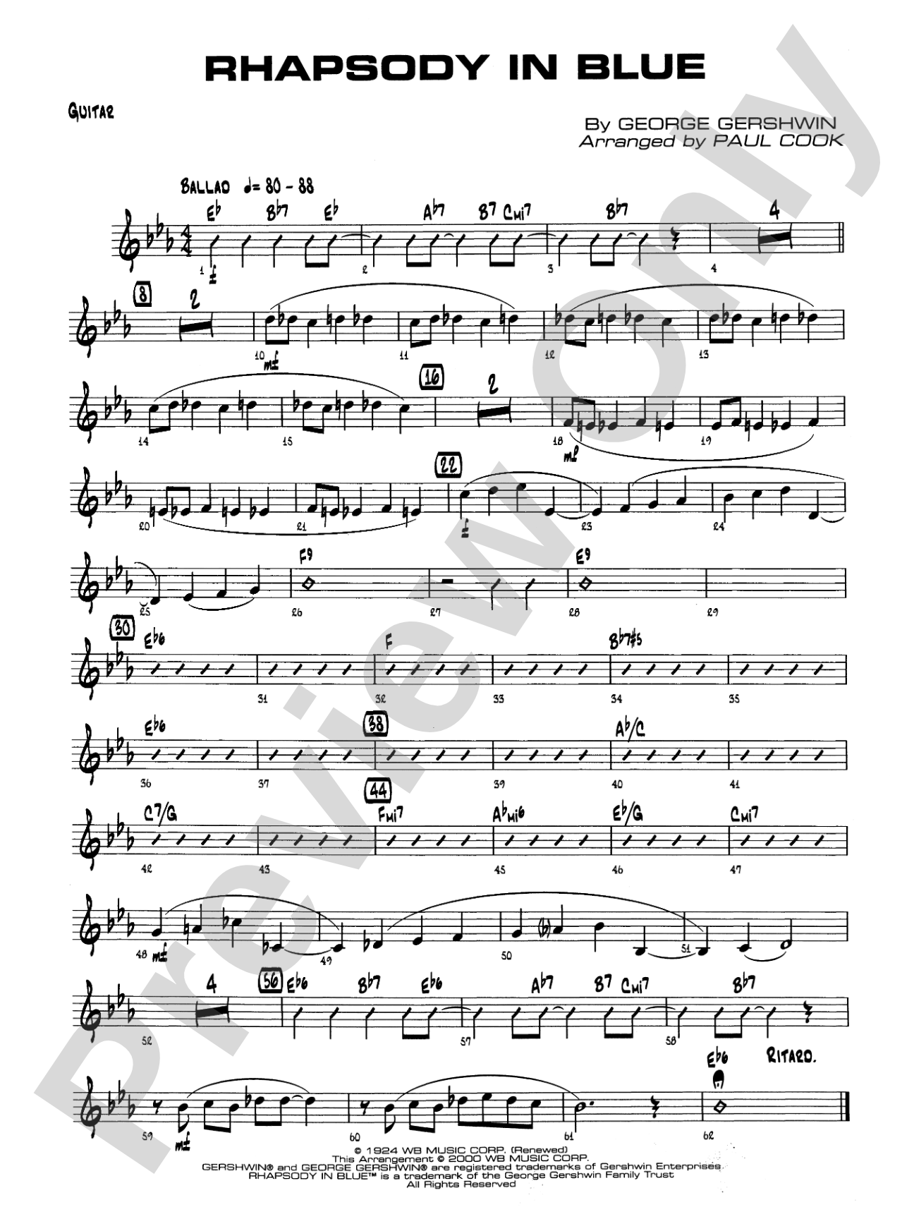 Rhapsody in Blue: Guitar