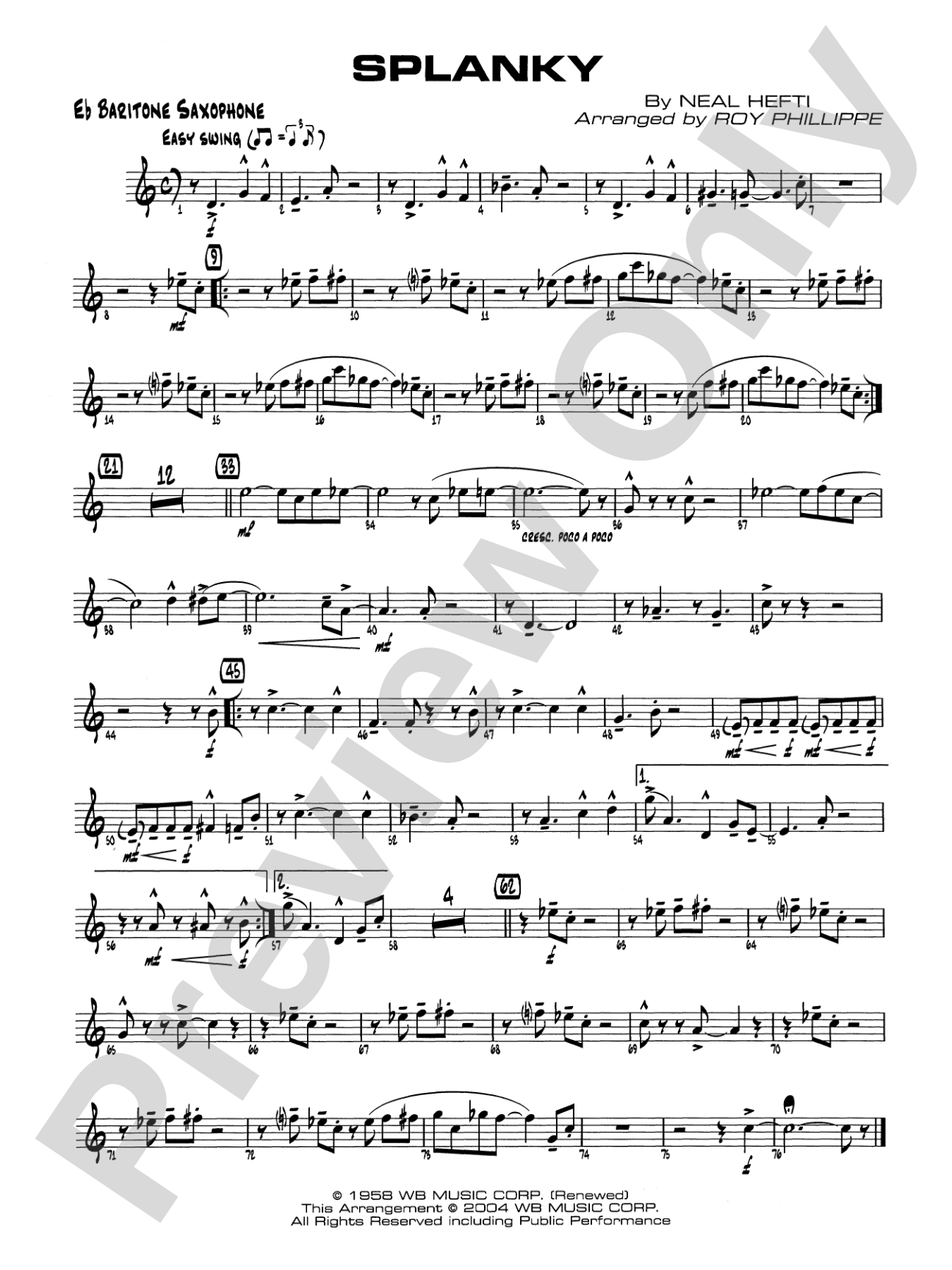 Splanky: E-flat Baritone Saxophone