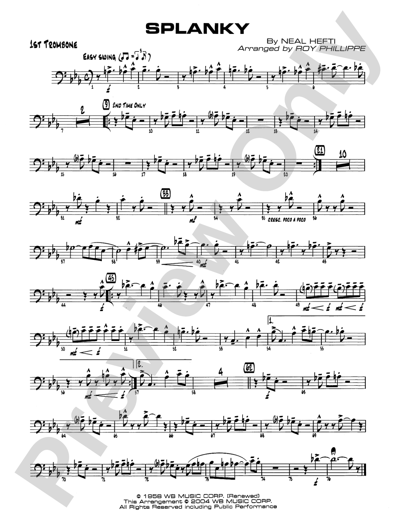 Splanky: 1st Trombone