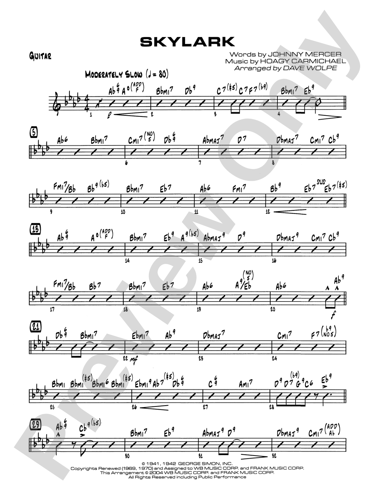 Skylark: Guitar