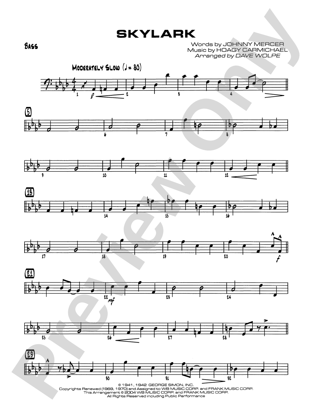 Skylark: String Bass