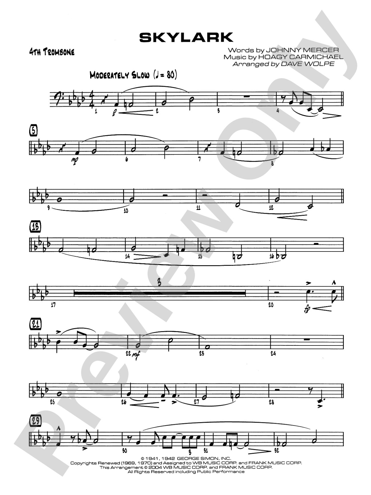 Skylark: 4th Trombone