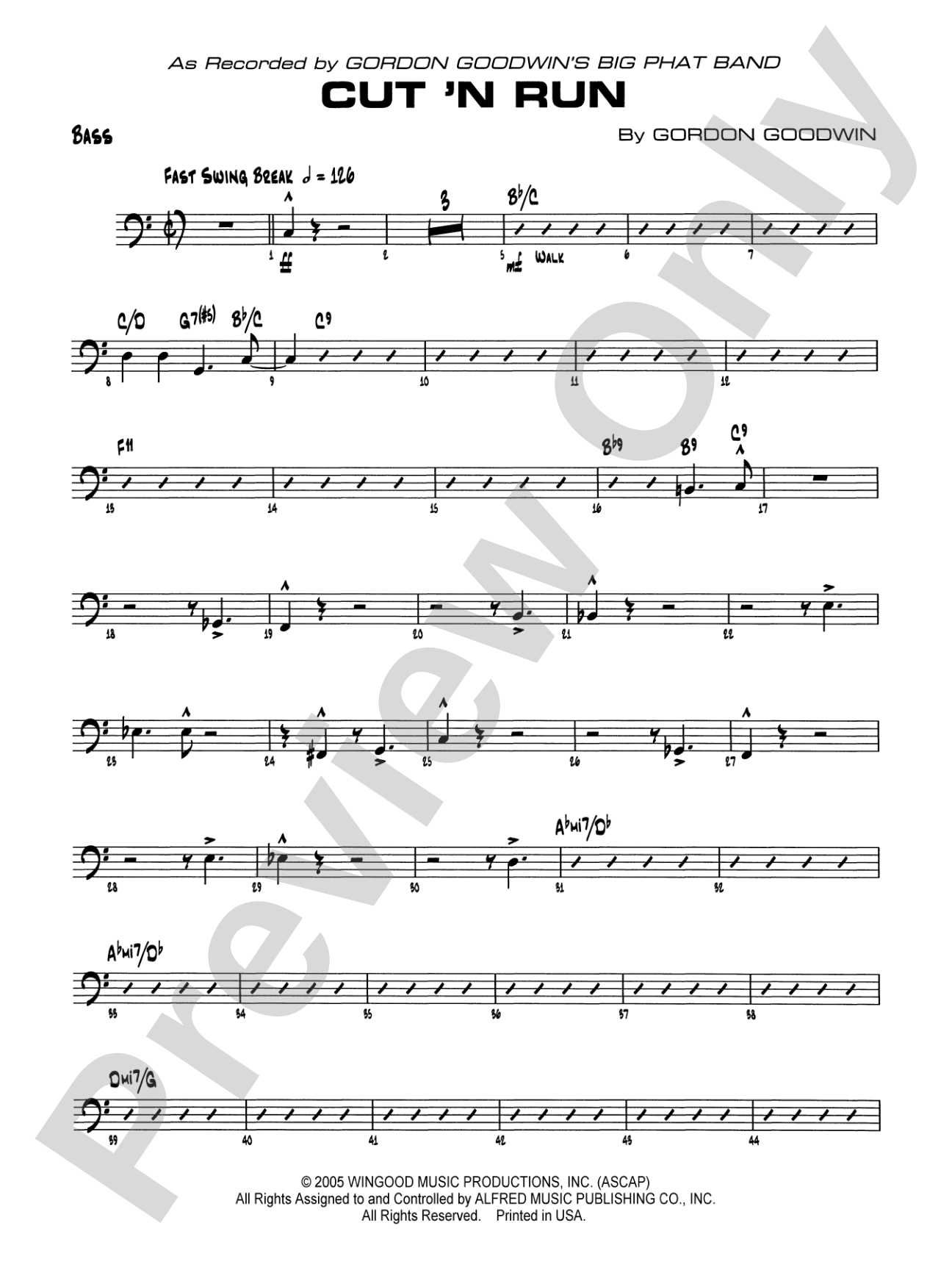 Cut 'n Run: String Bass