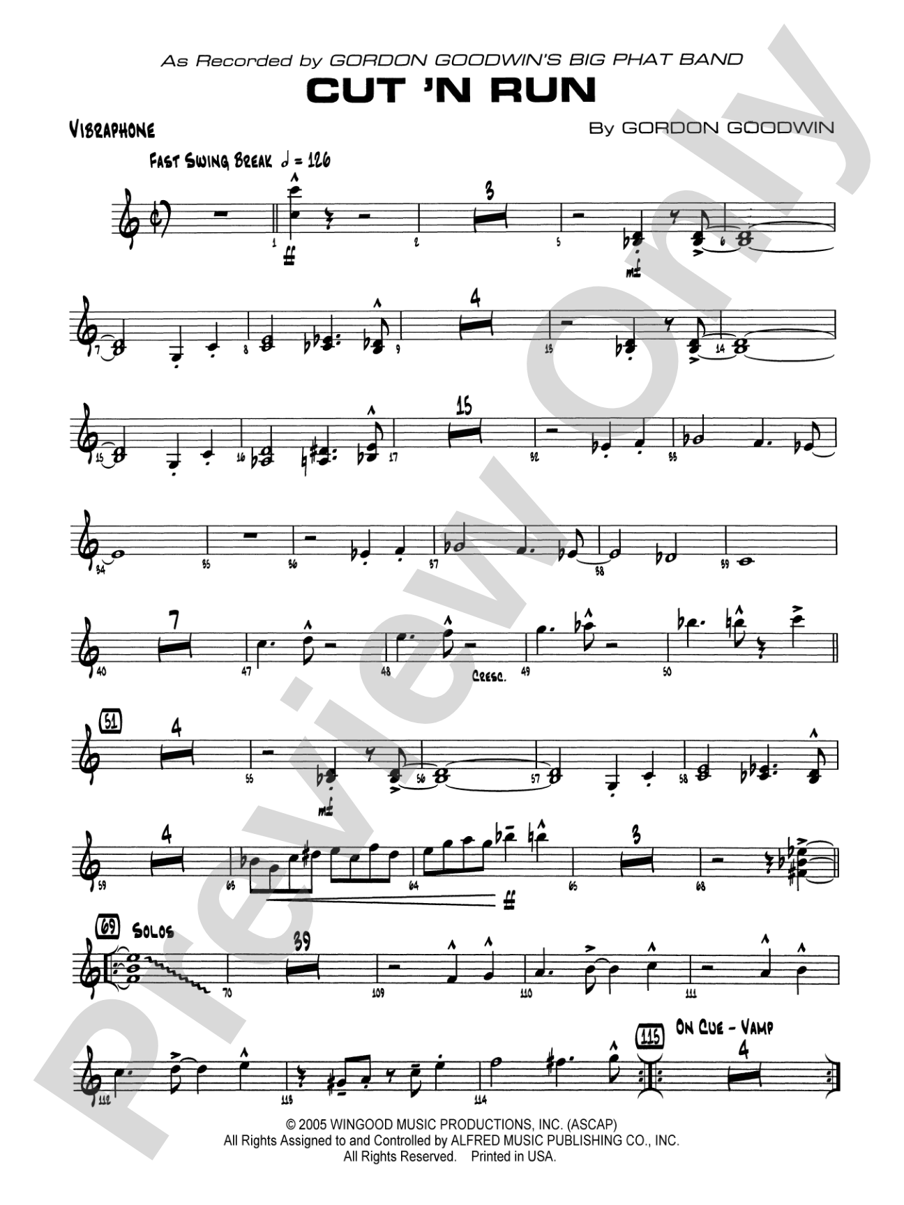 Cut 'n Run: Vibraphone