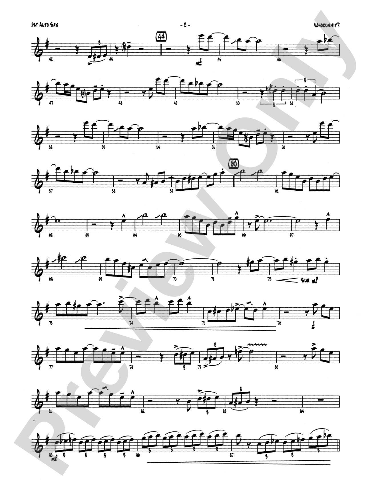 Whodunnit?: E-flat Alto Saxophone