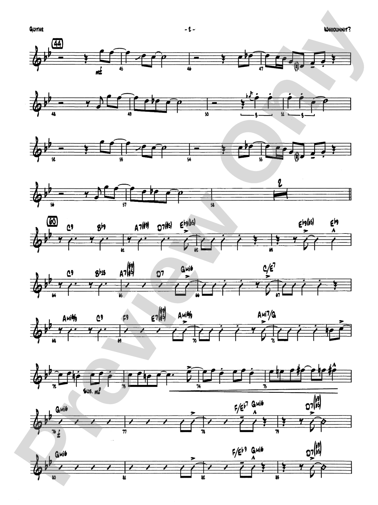 Whodunnit?: Guitar