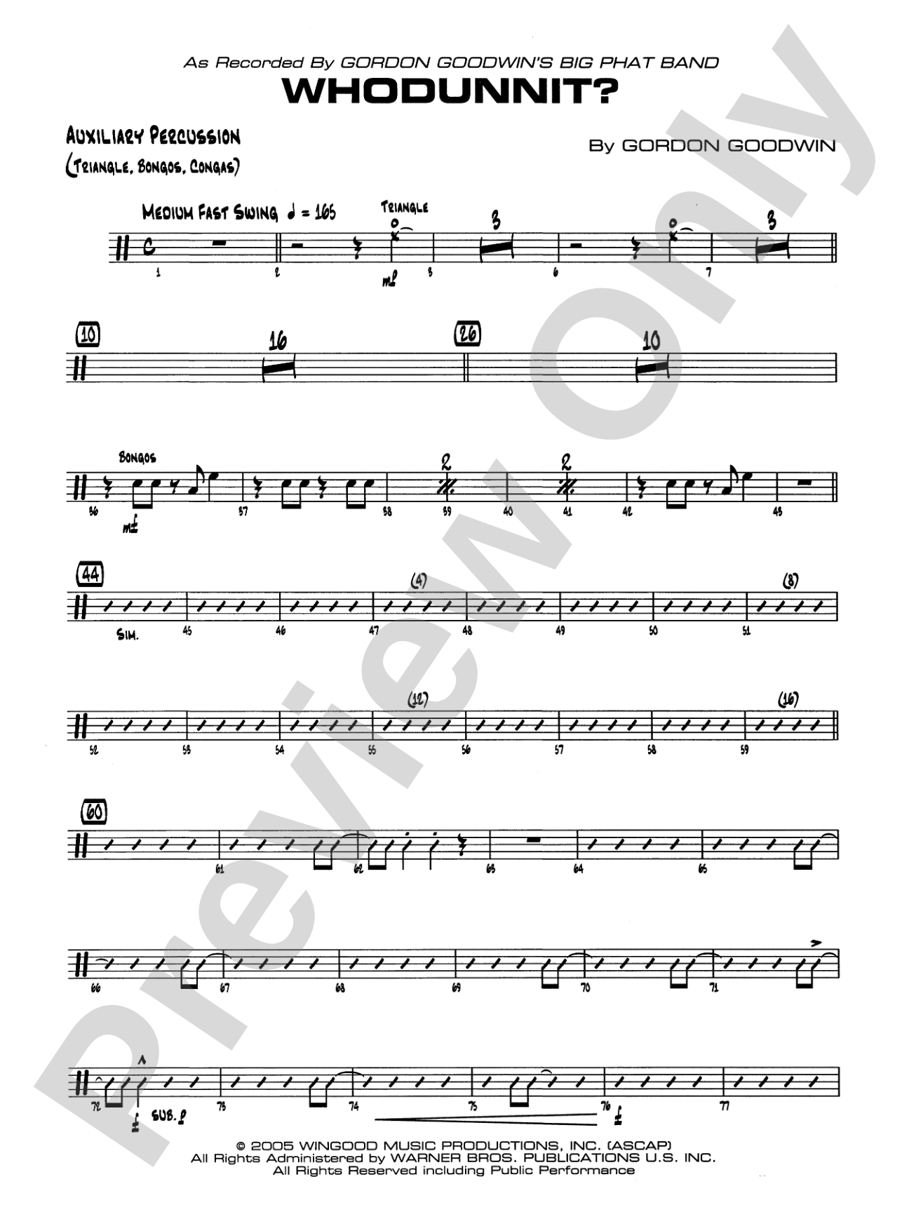 Whodunnit?: 1st Percussion