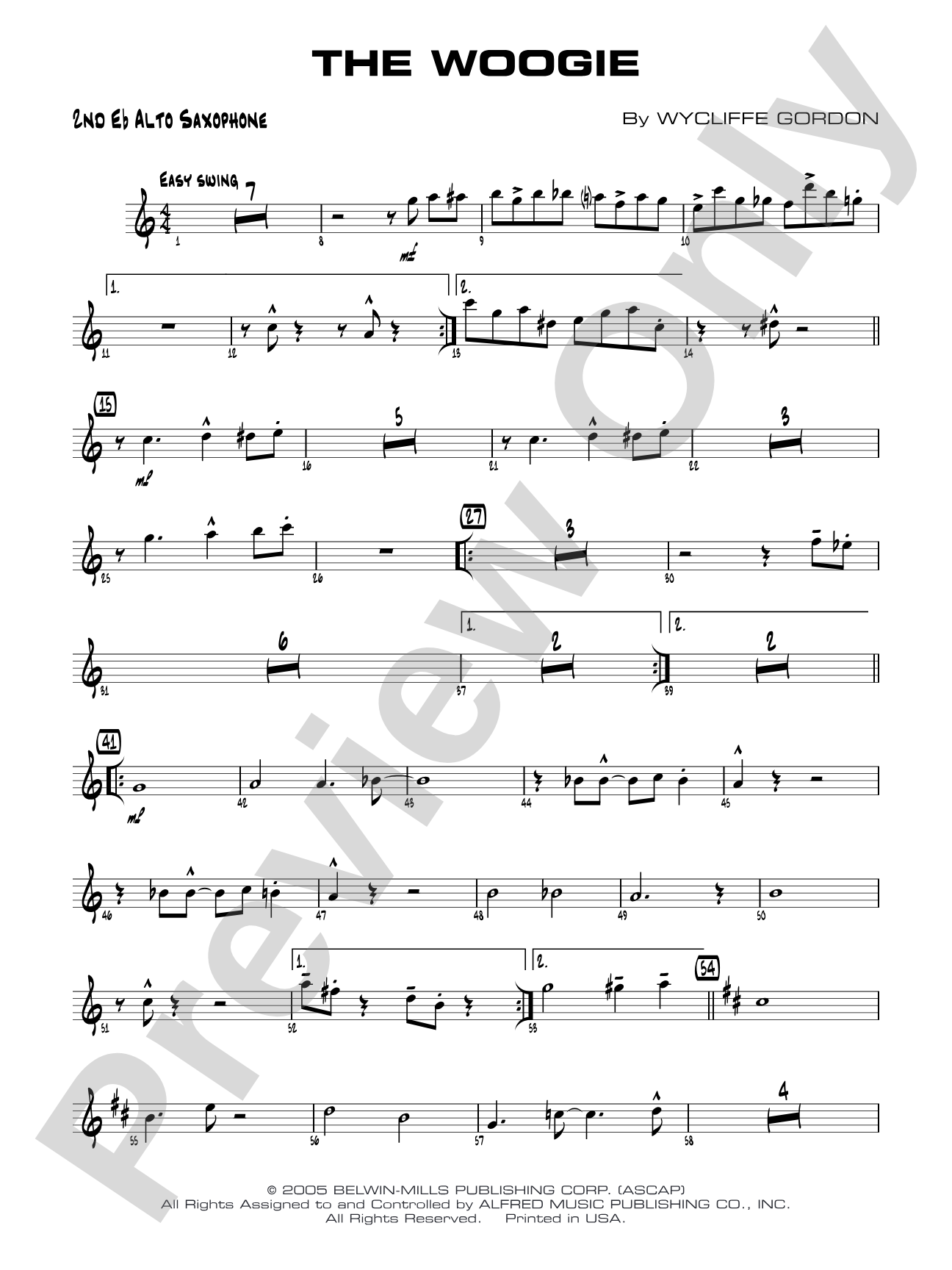 The Woogie: 2nd E-flat Alto Saxophone