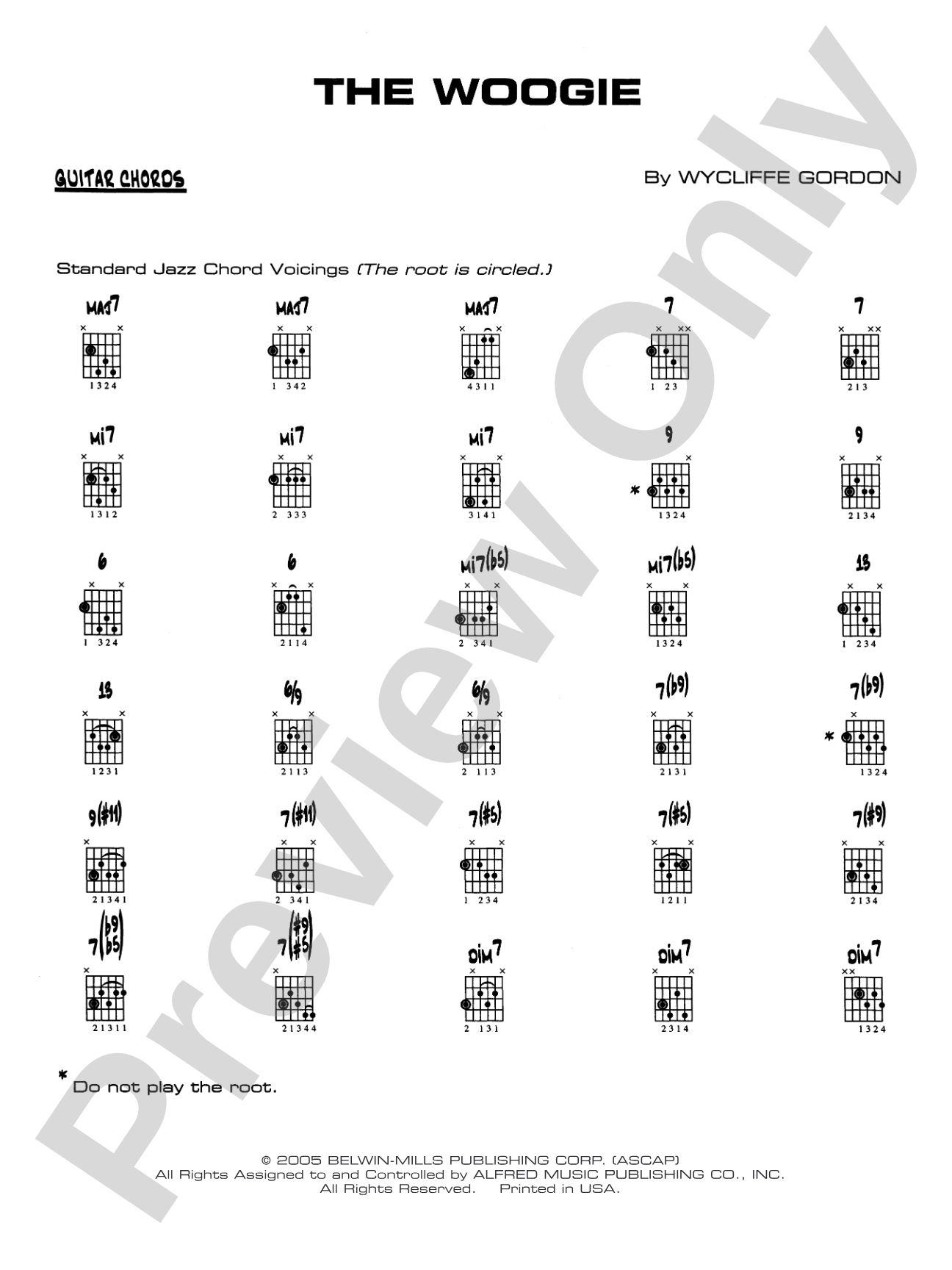 The Woogie: Guitar Chords