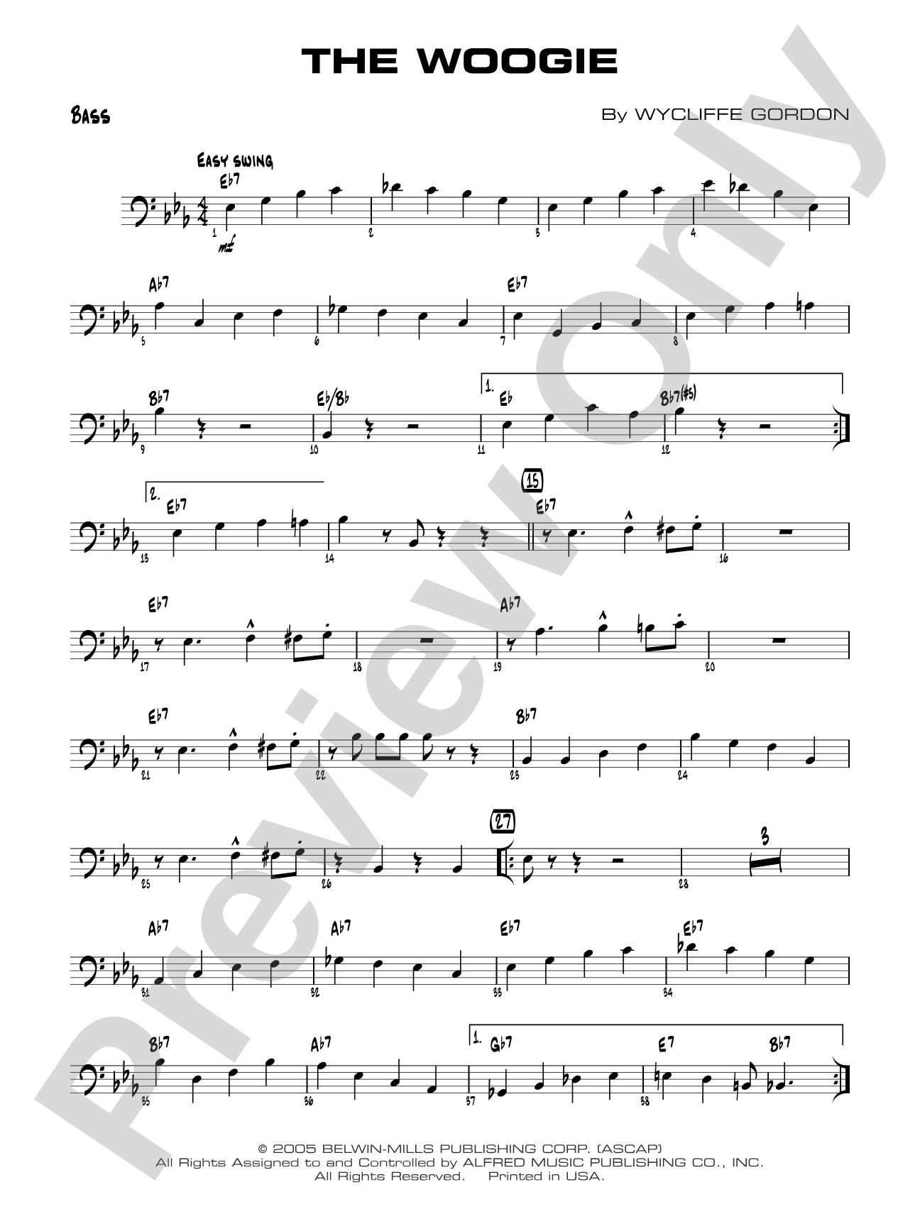 The Woogie: String Bass