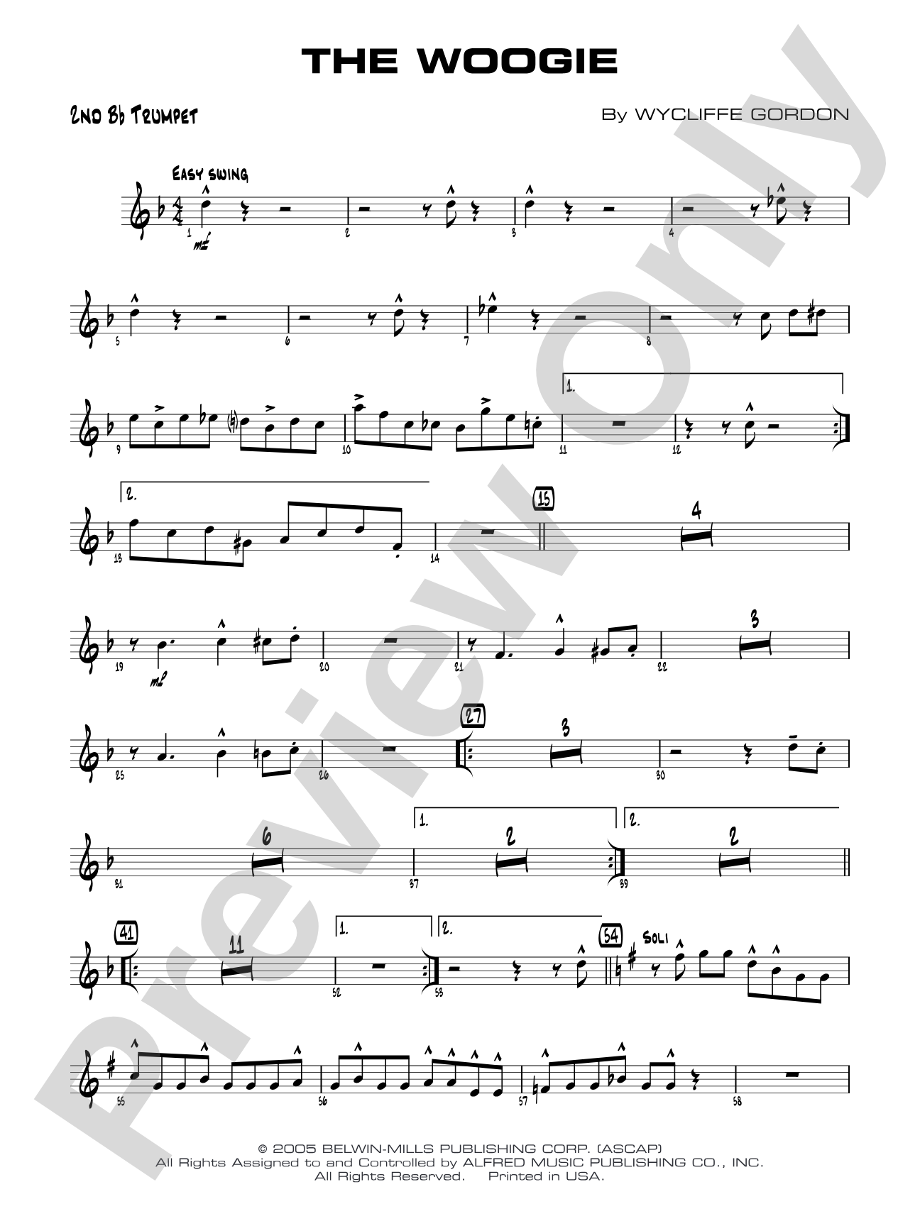 The Woogie: 2nd B-flat Trumpet