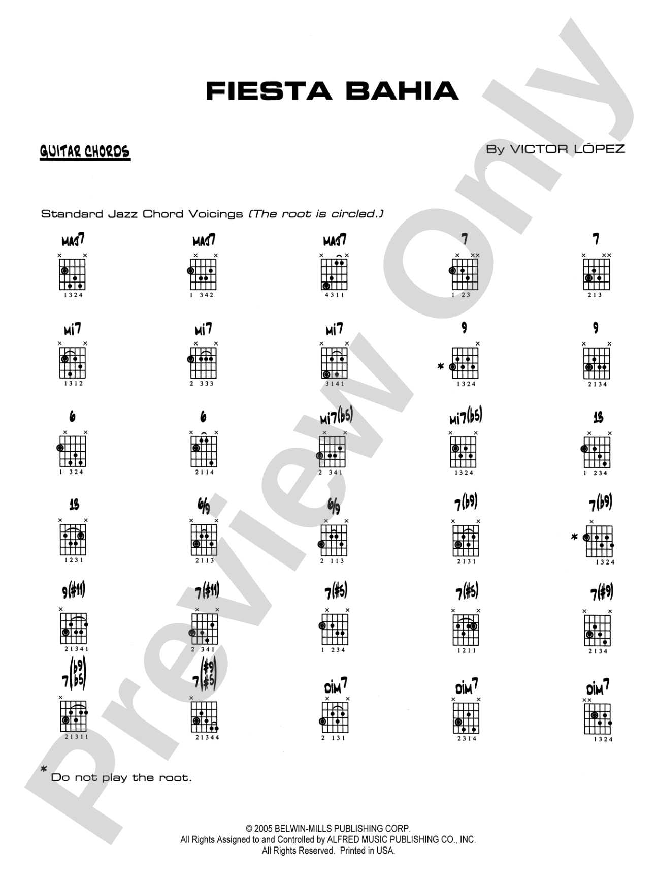Fiesta Bahia: Guitar Chords