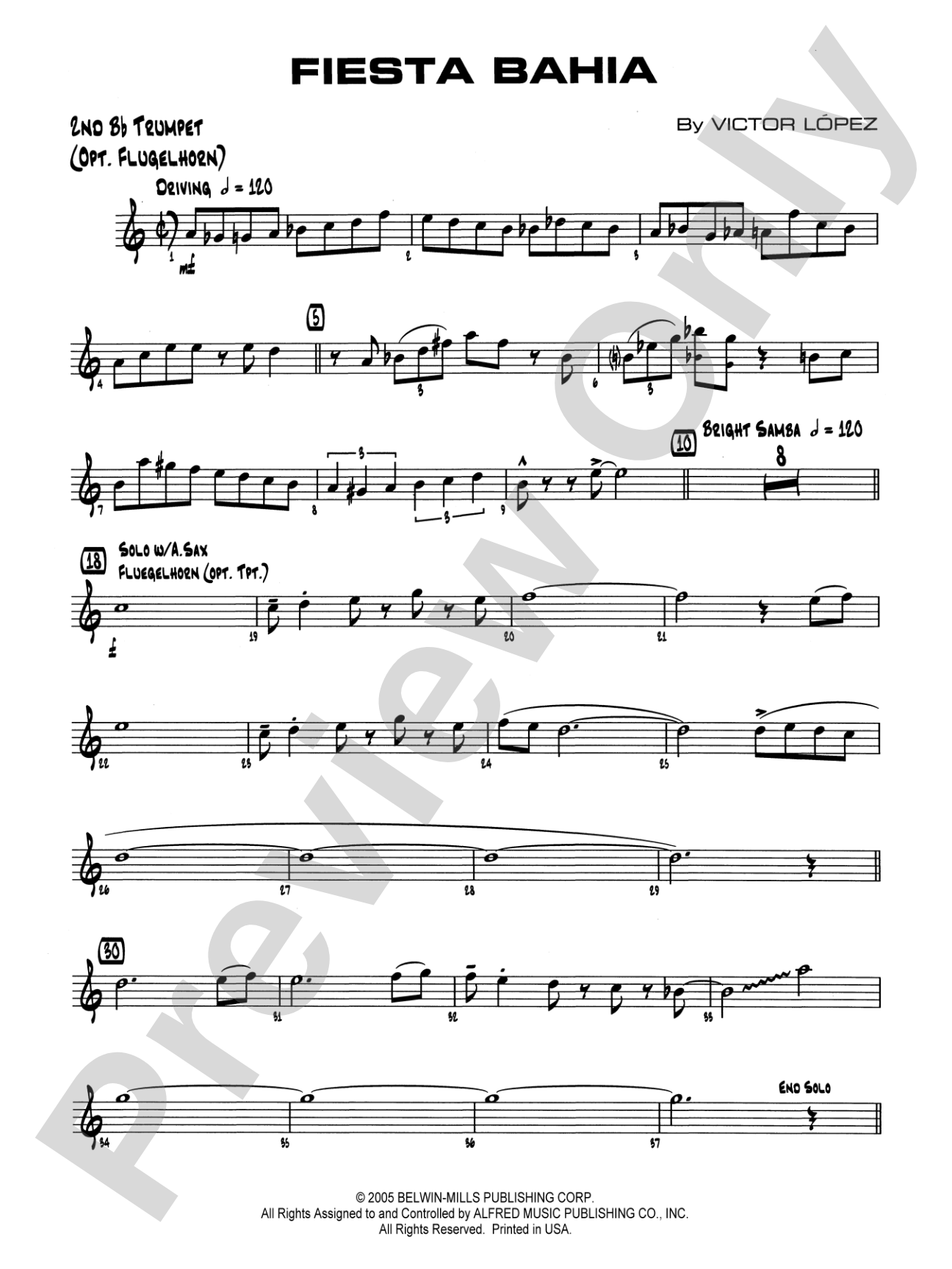 Fiesta Bahia: 2nd B-flat Trumpet