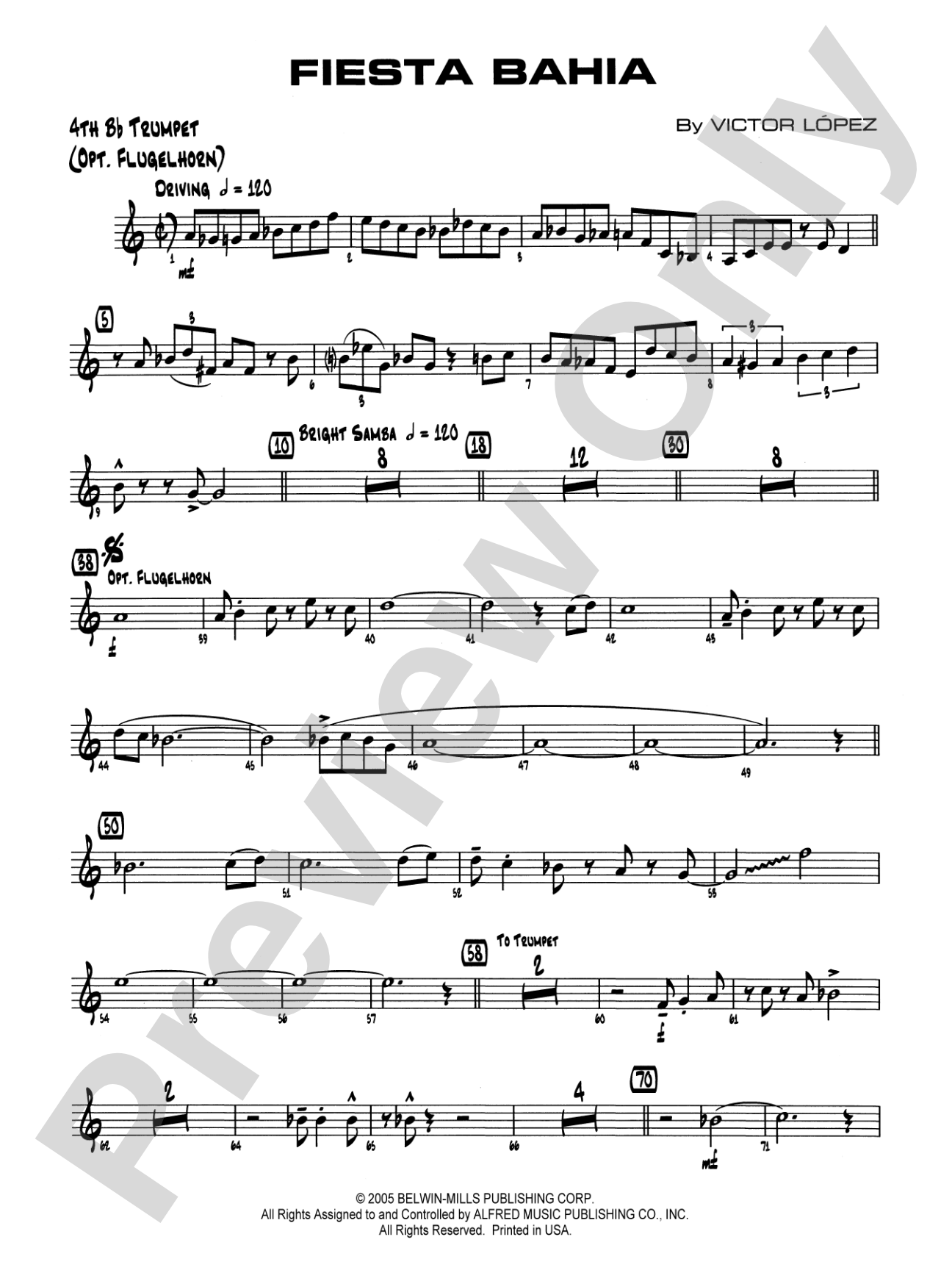 Fiesta Bahia: 4th B-flat Trumpet