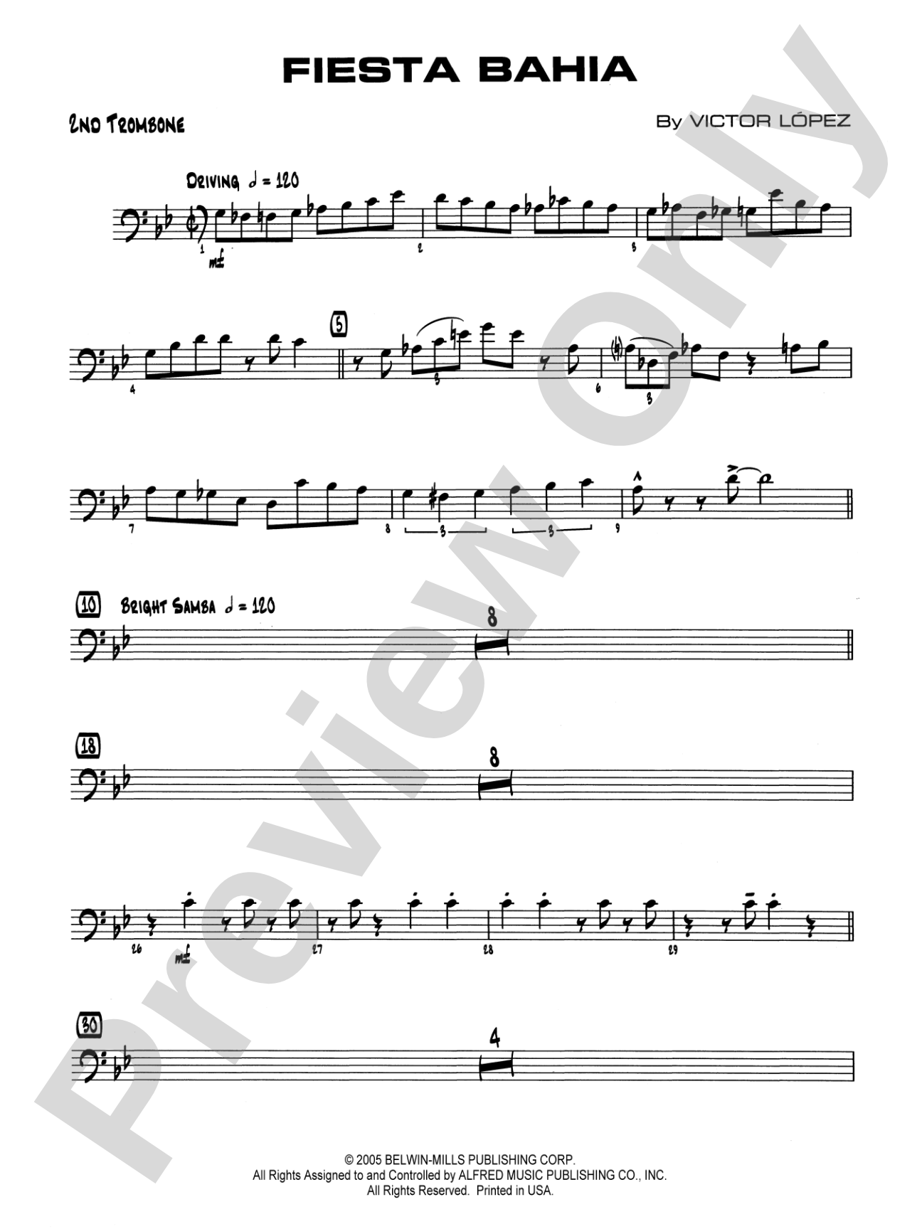 Fiesta Bahia: 2nd Trombone