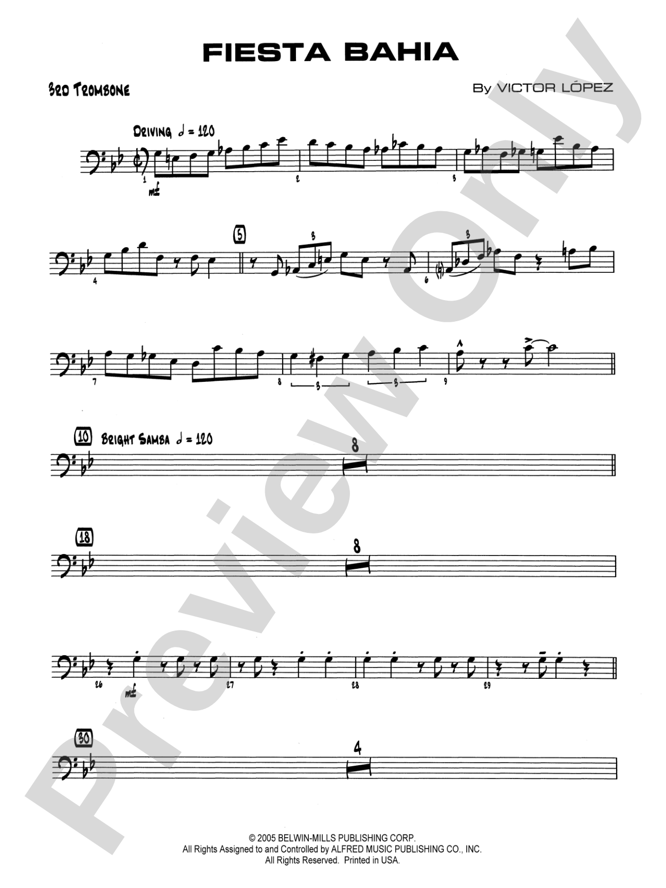 Fiesta Bahia: 3rd Trombone