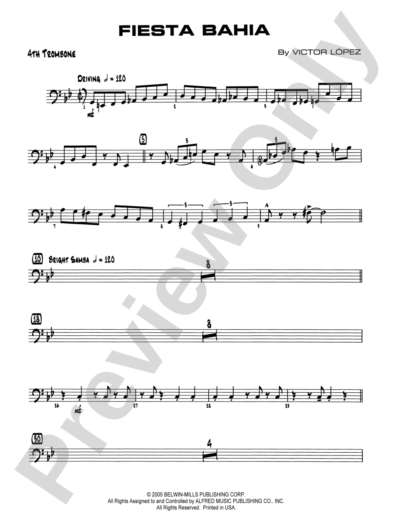 Fiesta Bahia: 4th Trombone