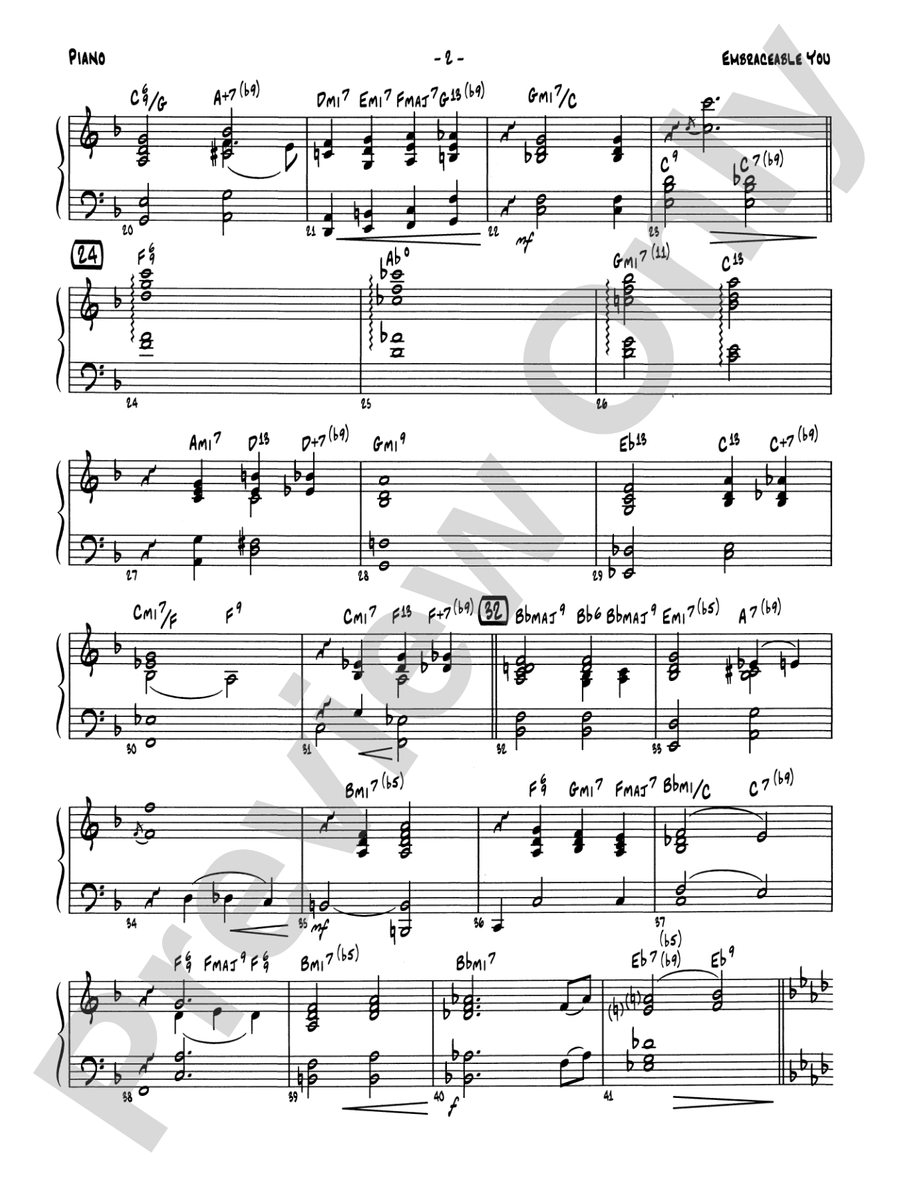 Embraceable You: Piano Accompaniment