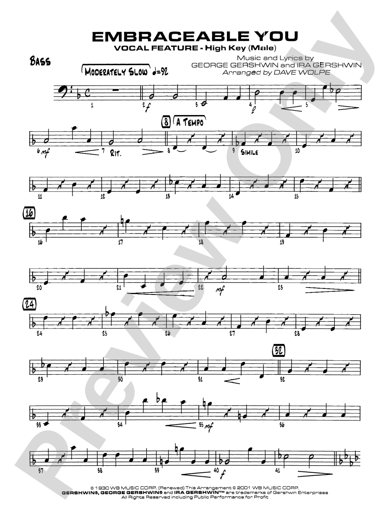 Embraceable You: String Bass