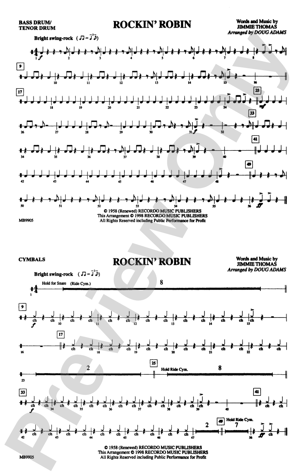 Rockin' Robin: Bass Drum