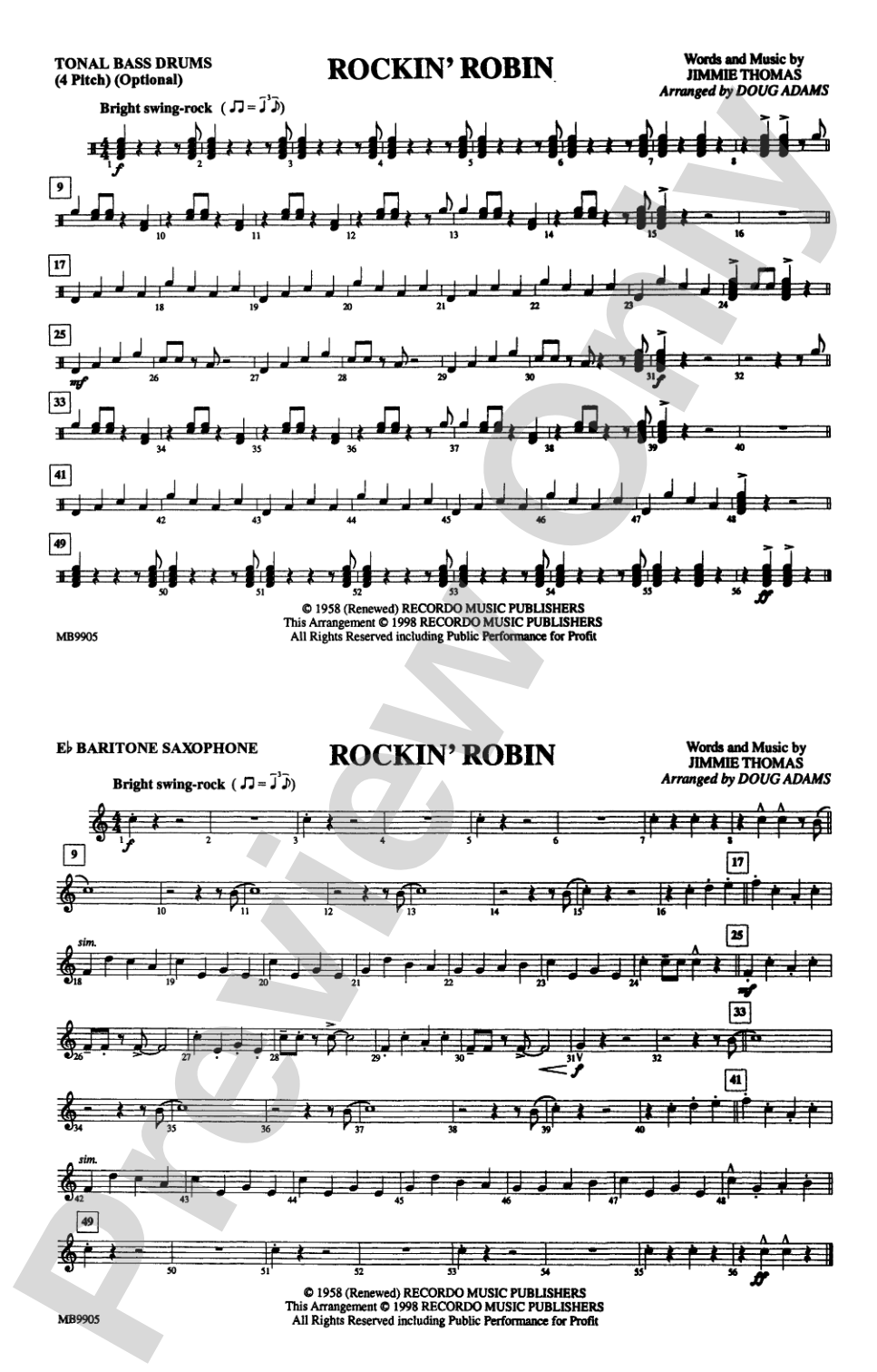 Rockin' Robin: Tonal Bass Drum