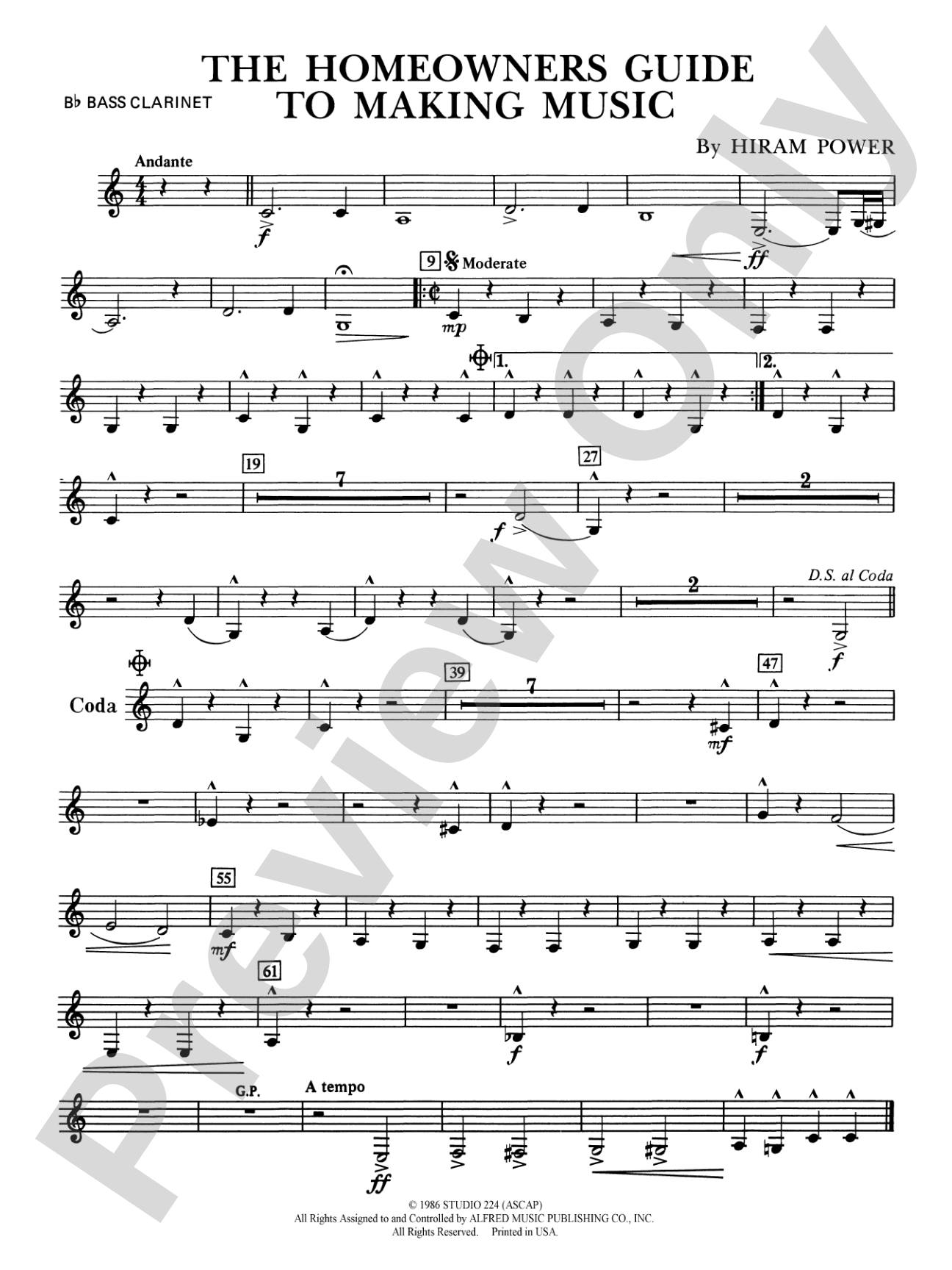 The Homeowners Guide to Making Music: B-flat Bass Clarinet